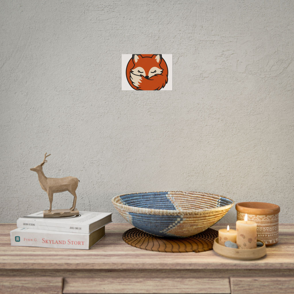 Sleepy Fox Loaf Poster