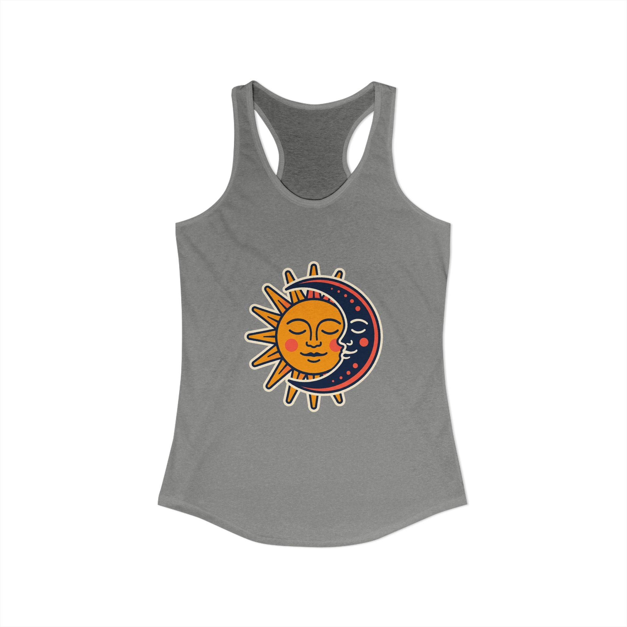 Sun Moon Faces Tank Top