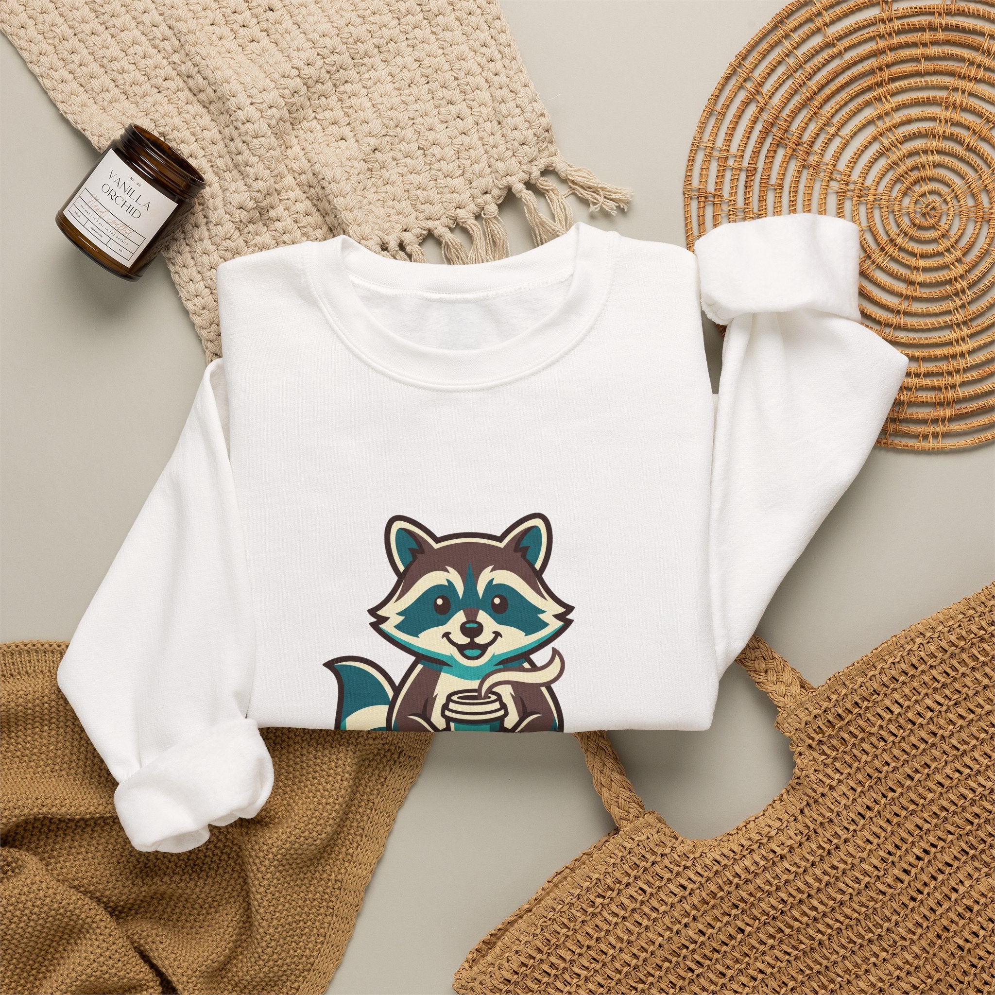 Powered by Coffee and Moss Crewneck