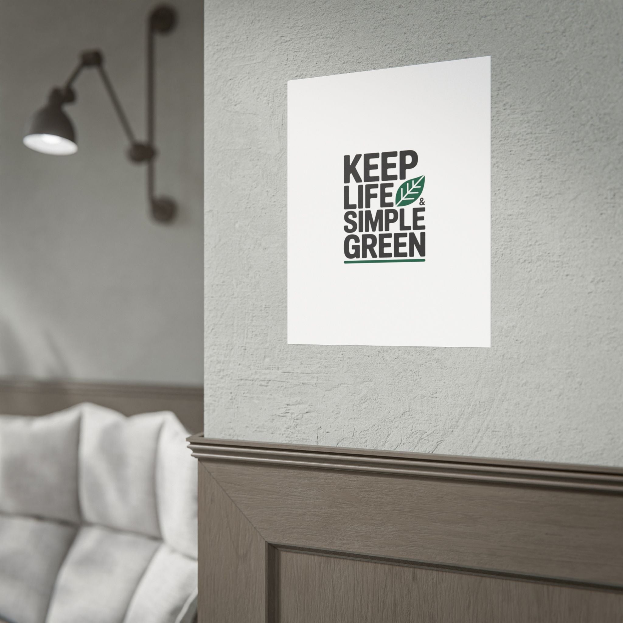 Keep Life Simple & Green Poster