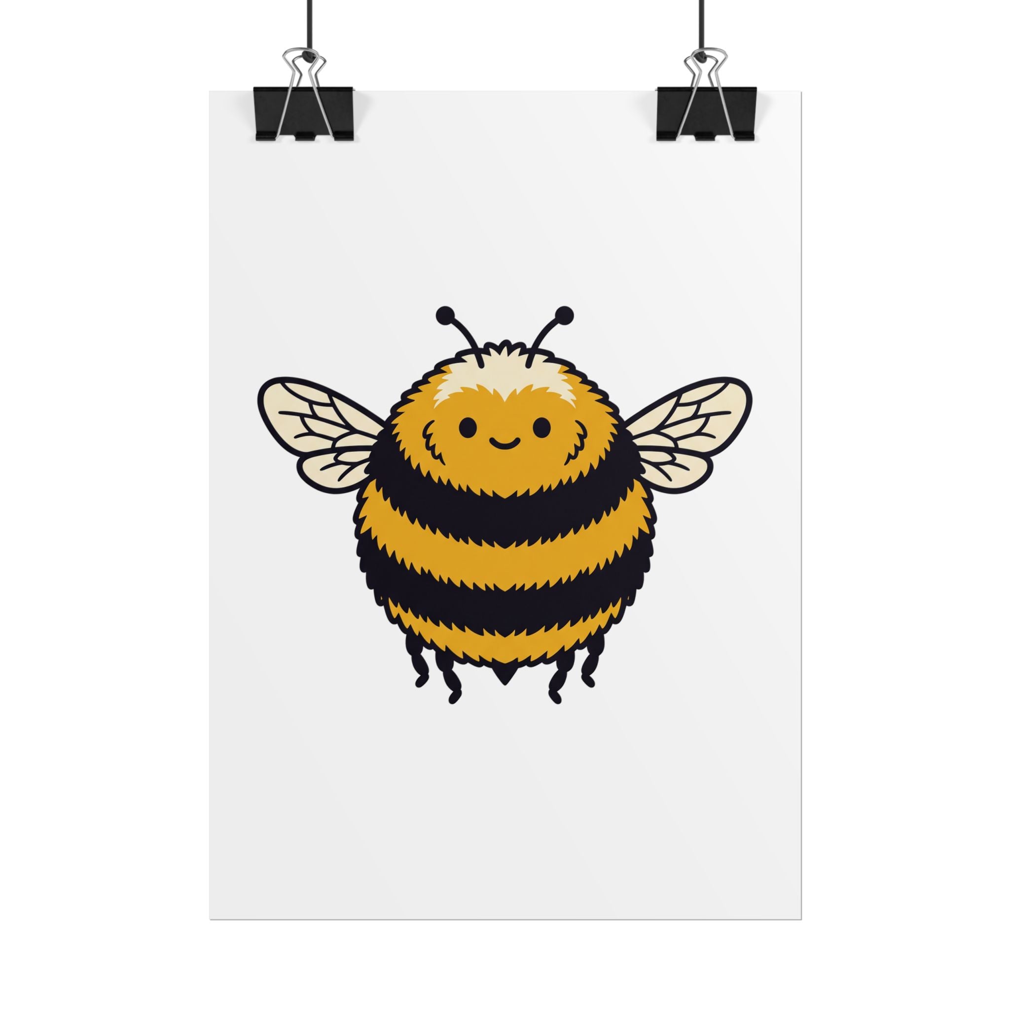 Round Bee Buddy Poster