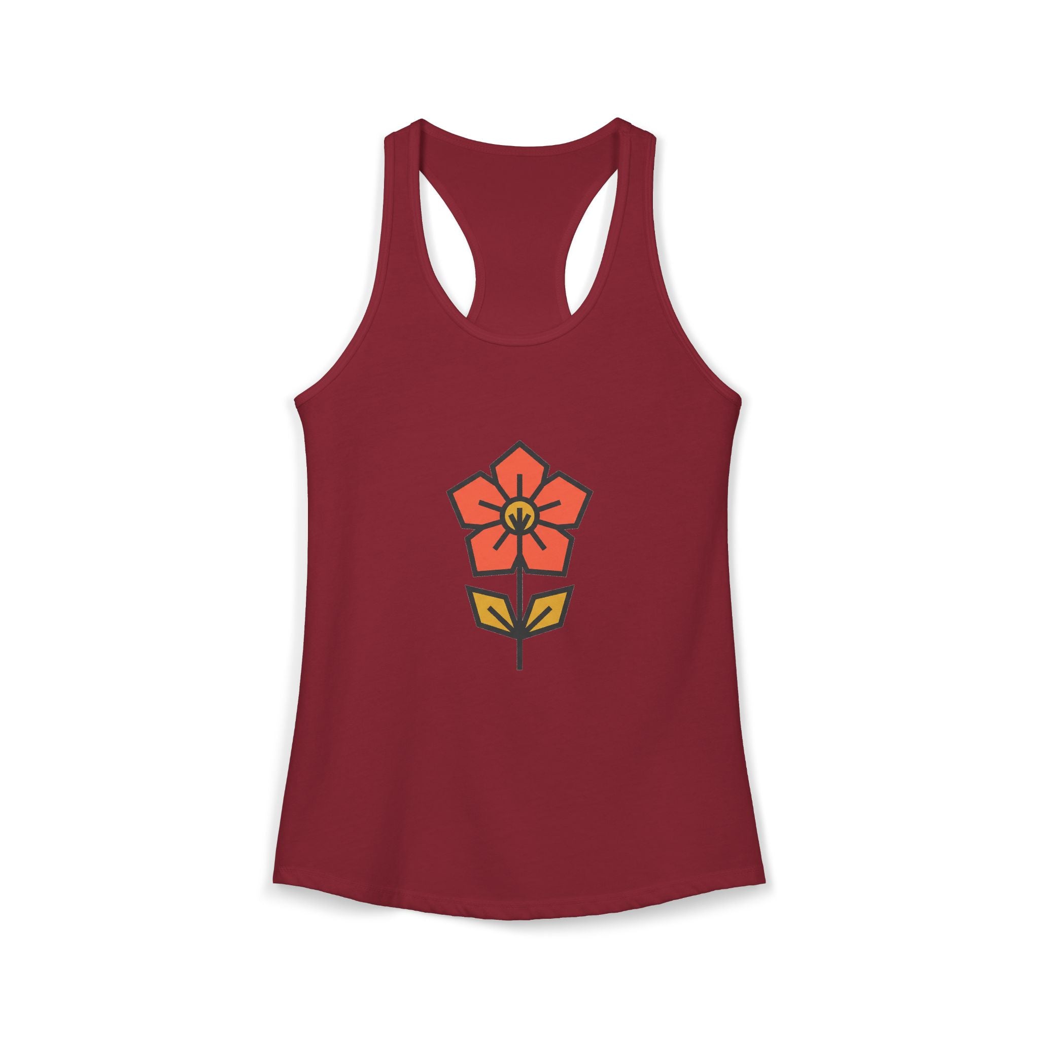 Minimal Wildflower Icon Tank Top