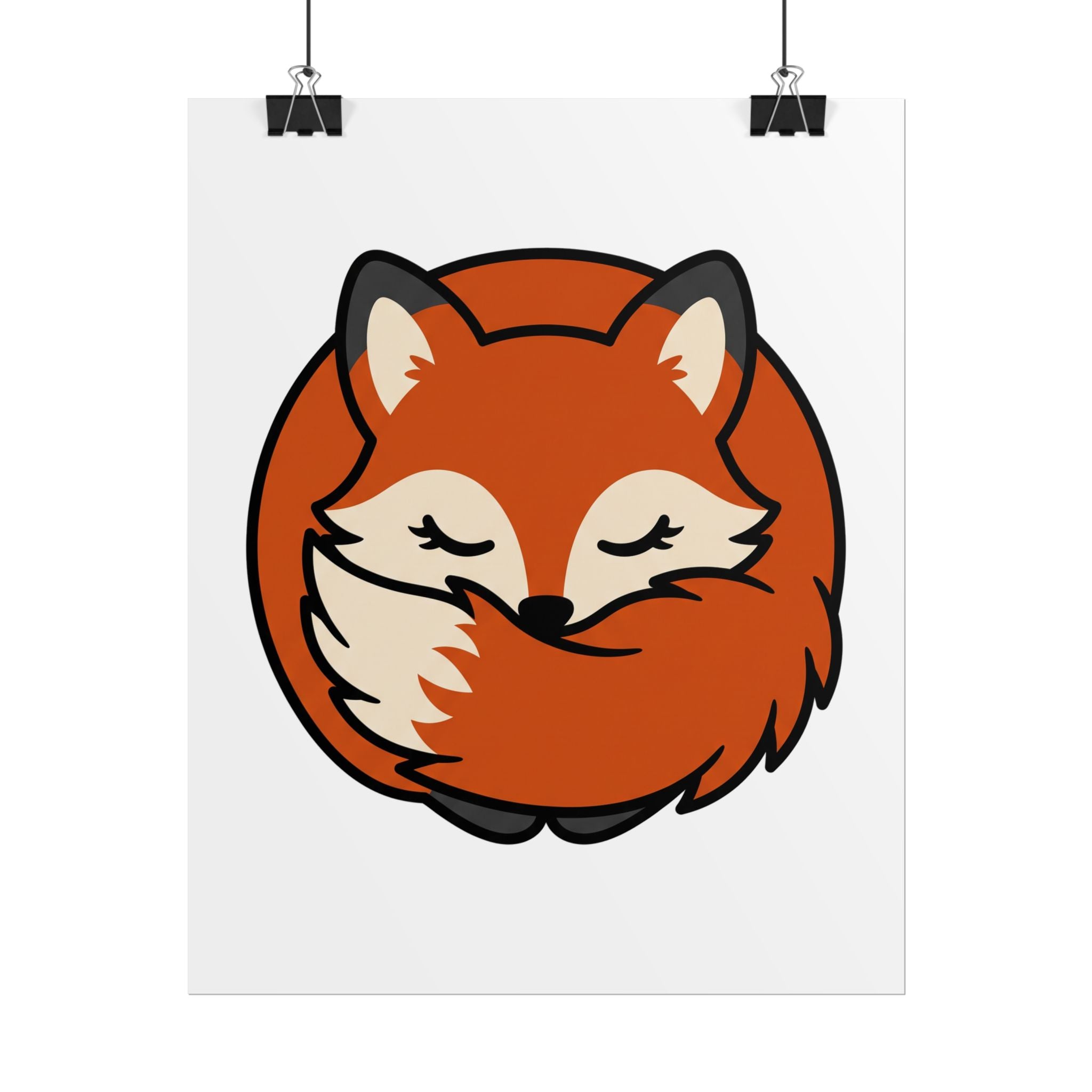 Sleepy Fox Loaf Poster