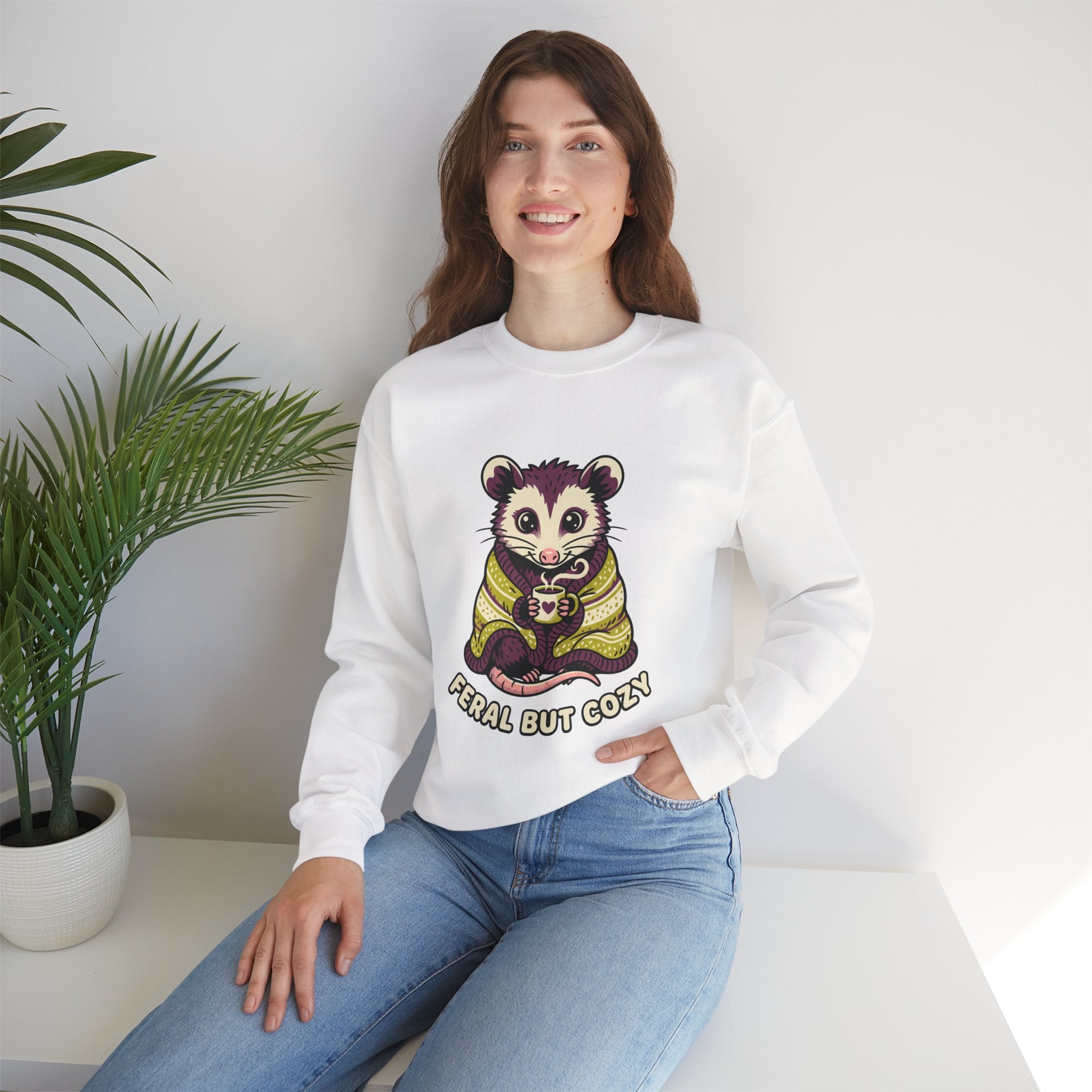 Feral but Cozy Crewneck
