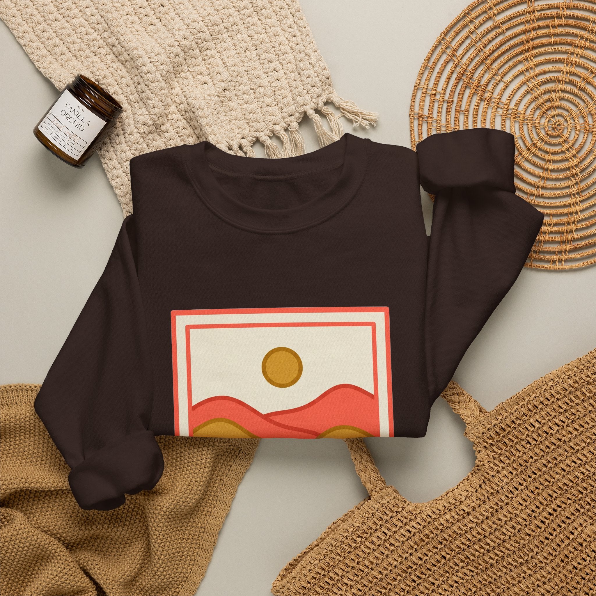 Layered Hills Line Crewneck