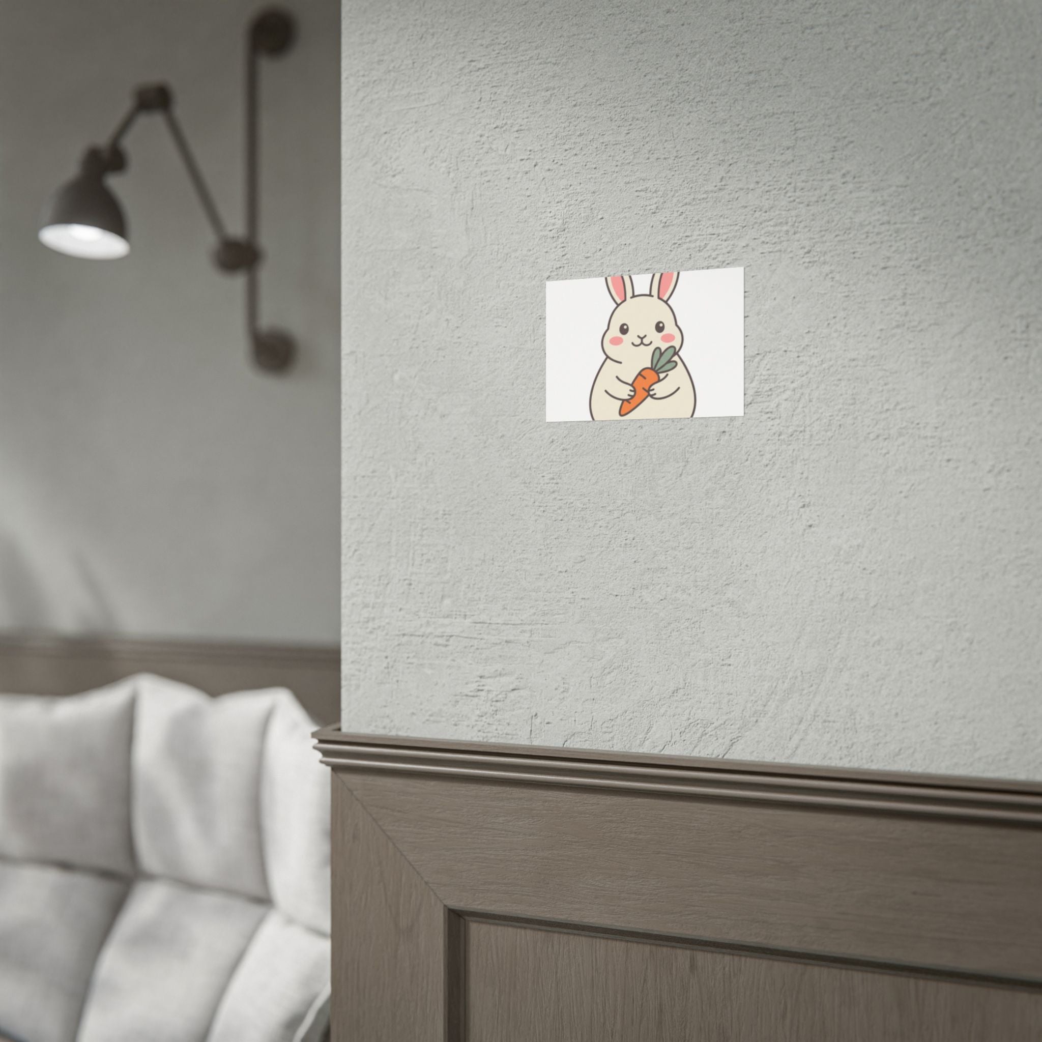 Bunny with Carrot Poster