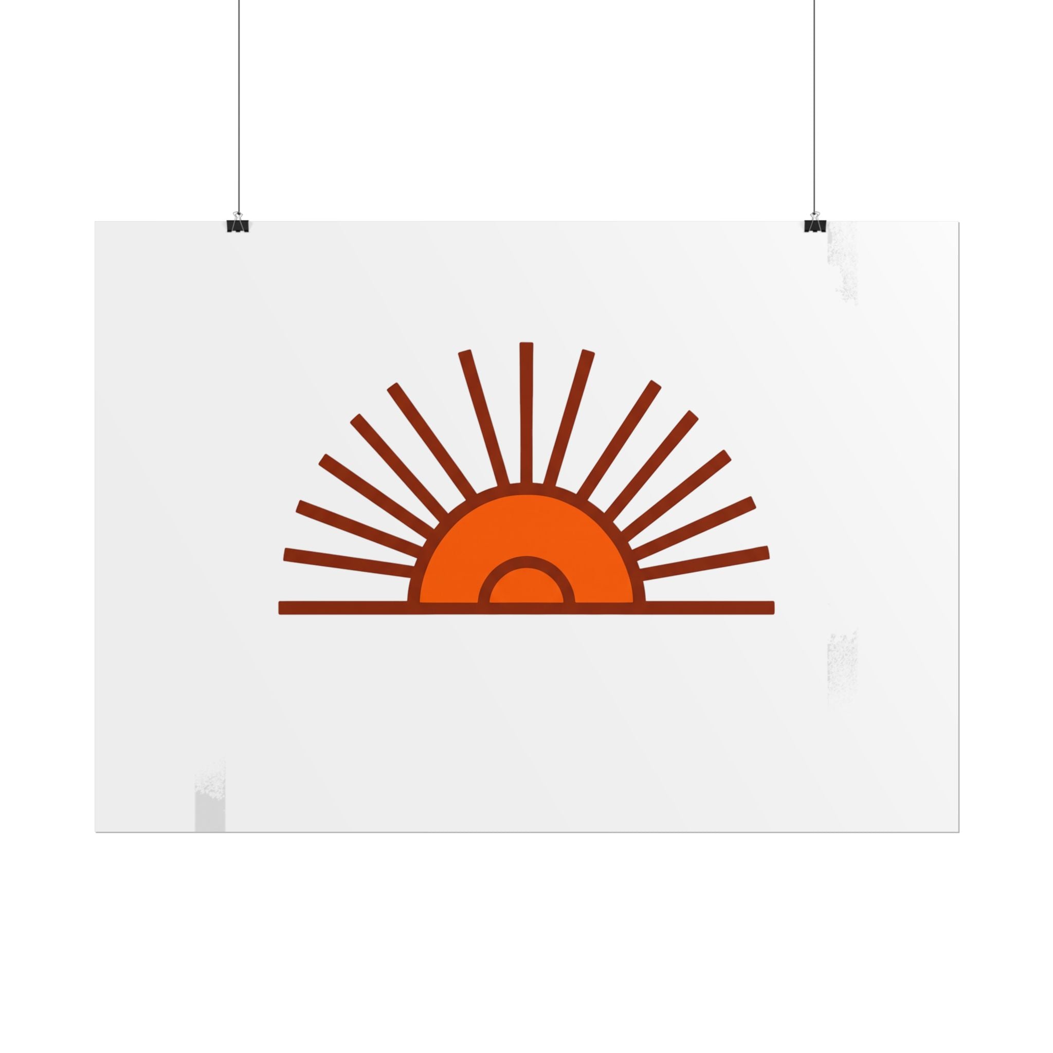 Rising Sun Rays Poster