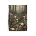 Mushroom Forest Spiral Notebook - Forest Path Ruled Journal