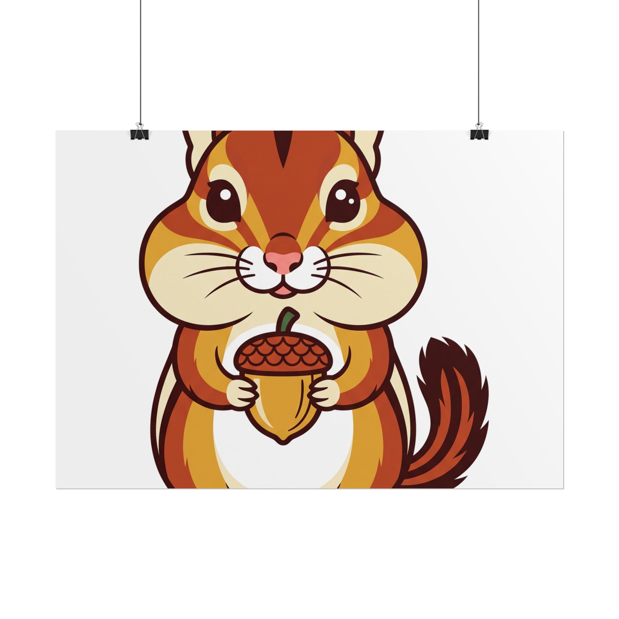 Chipmunk with Acorn Poster
