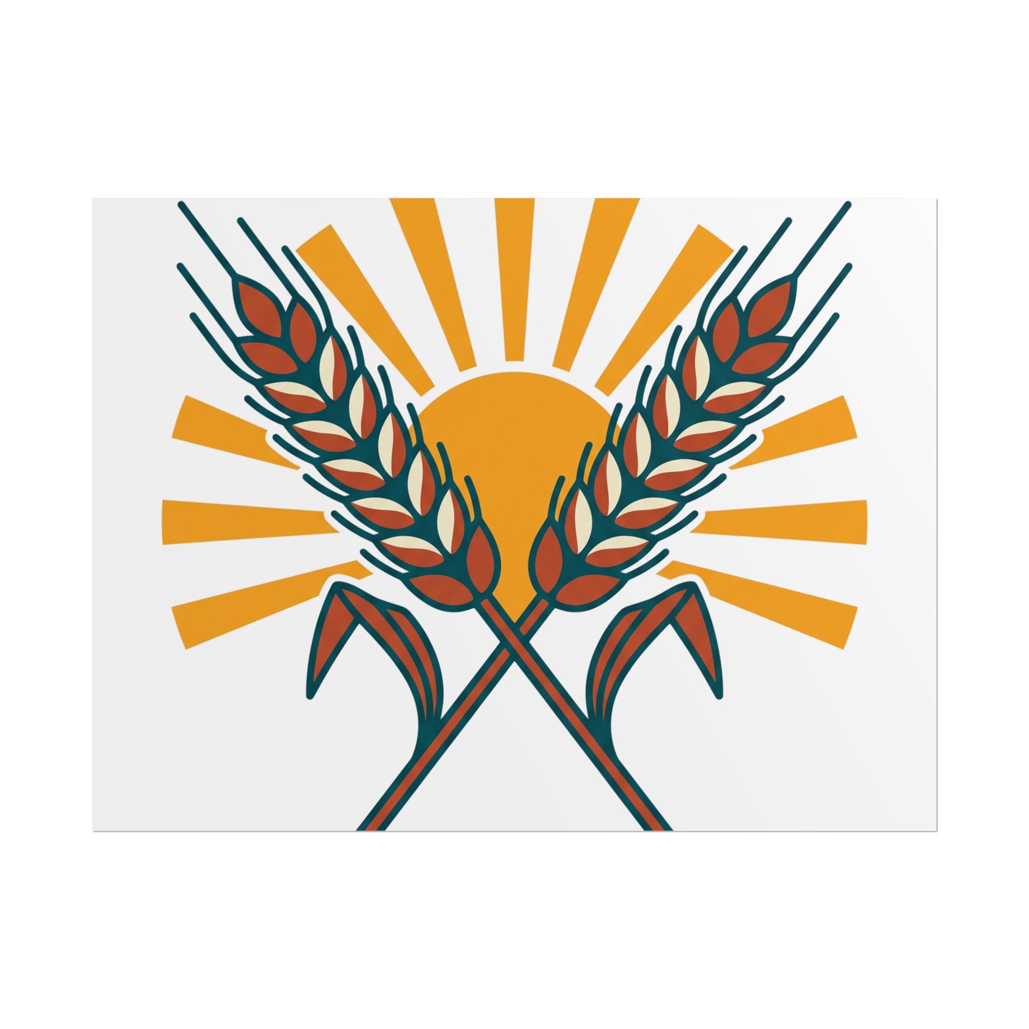 Sun and Wheat Poster