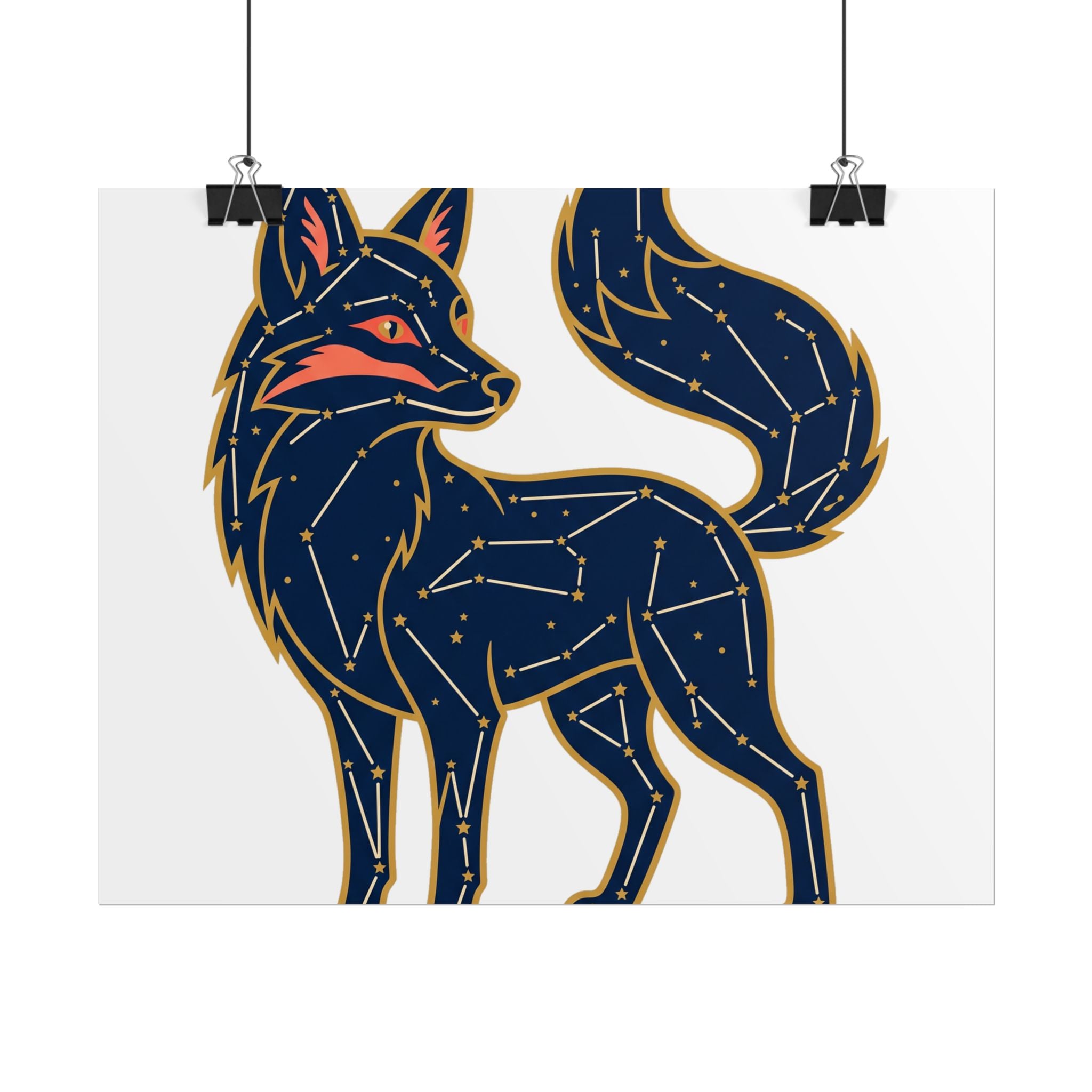 Constellation Fox Poster