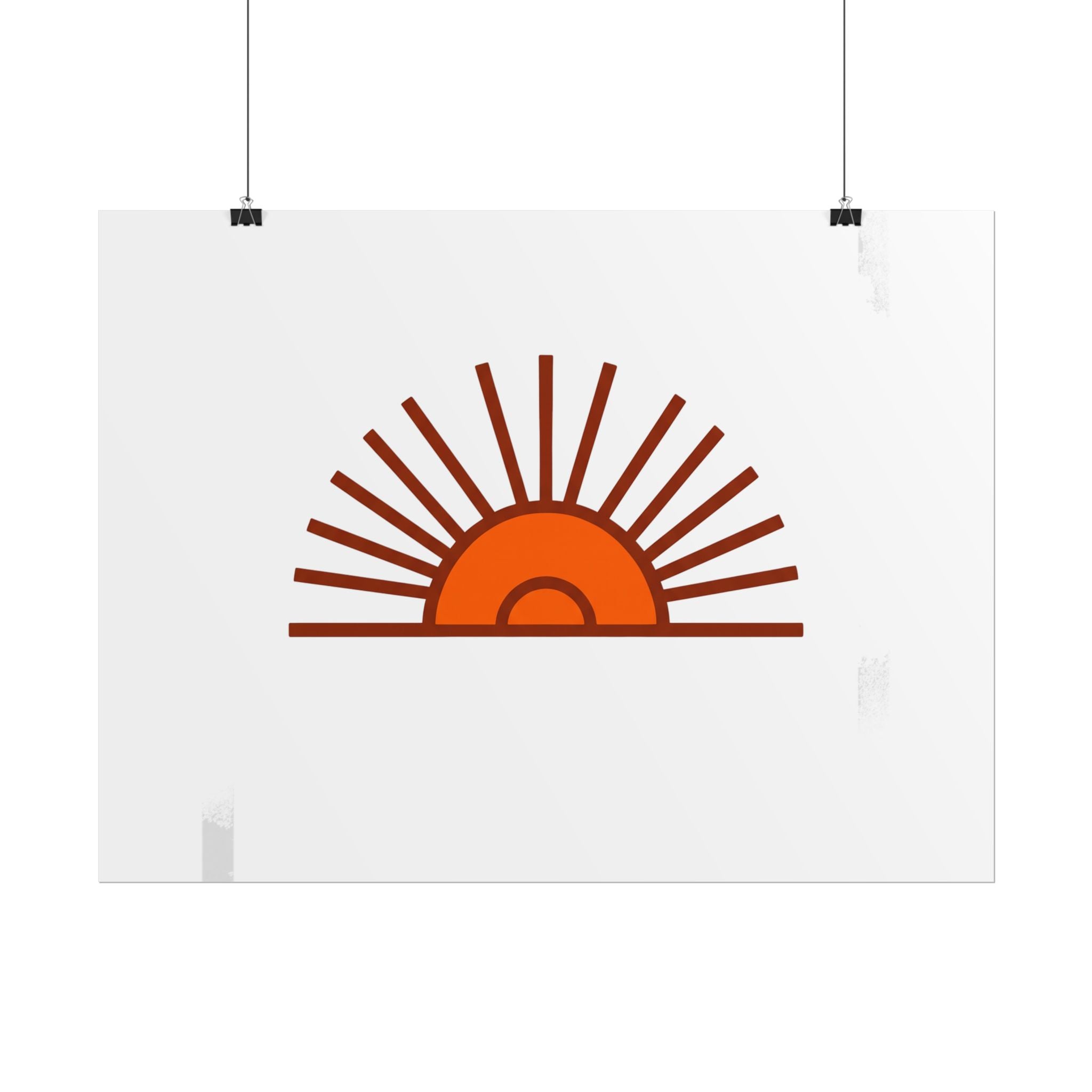 Rising Sun Rays Poster