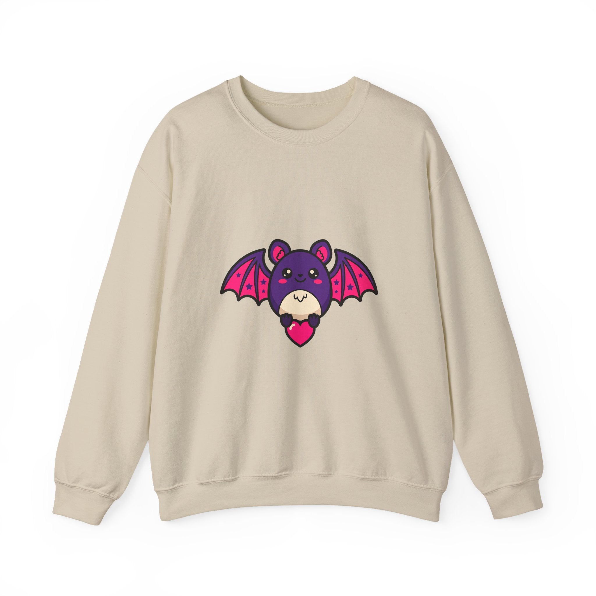 Bat with Tiny Heart Crewneck