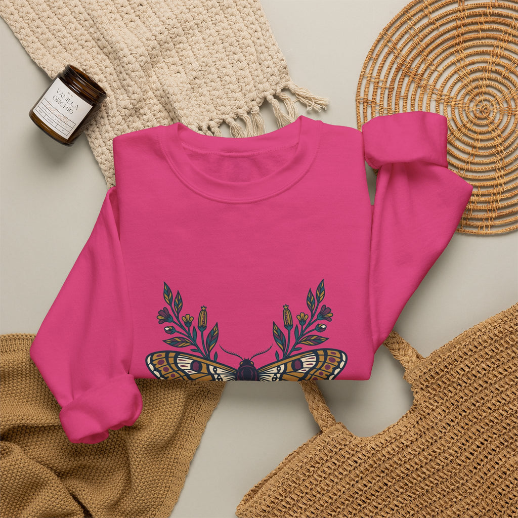 Botanical Moth and Flora Crewneck