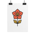 Minimal Wildflower Icon Poster