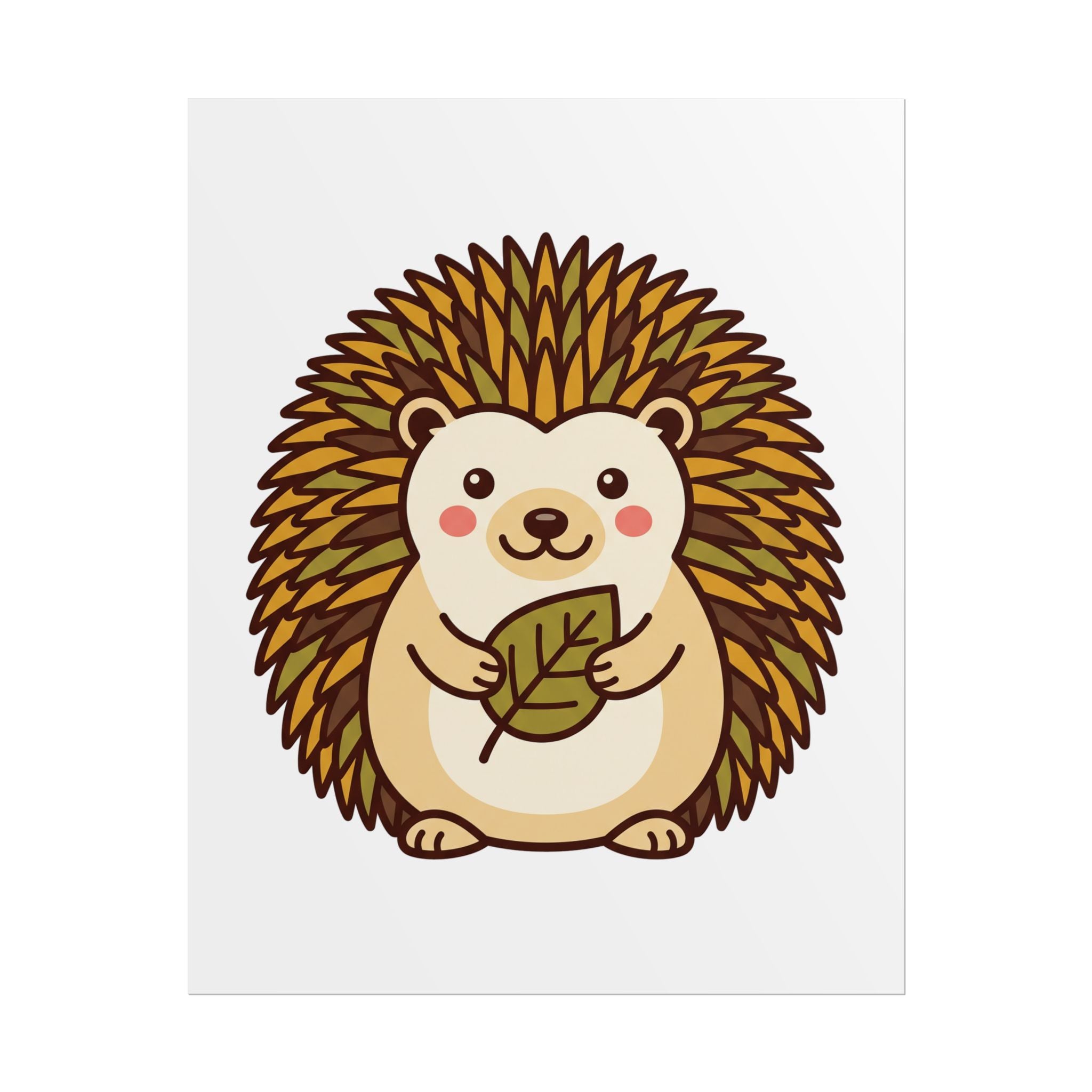 Chubby Hedgehog Poster