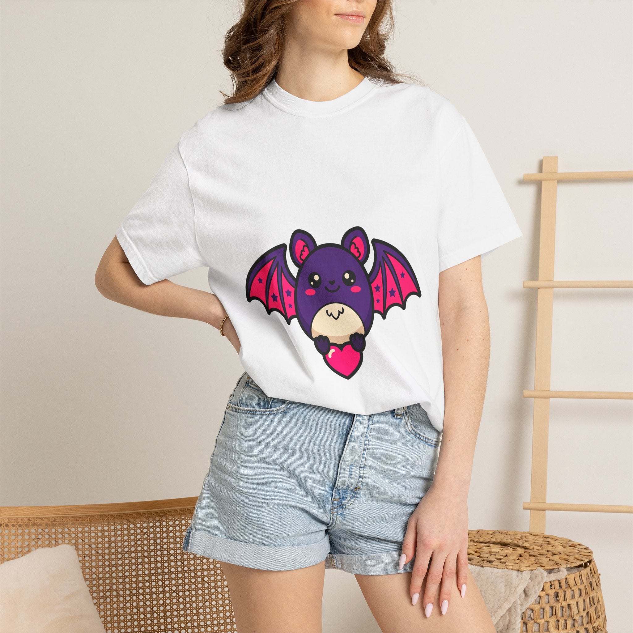 Bat with Tiny Heart Tee