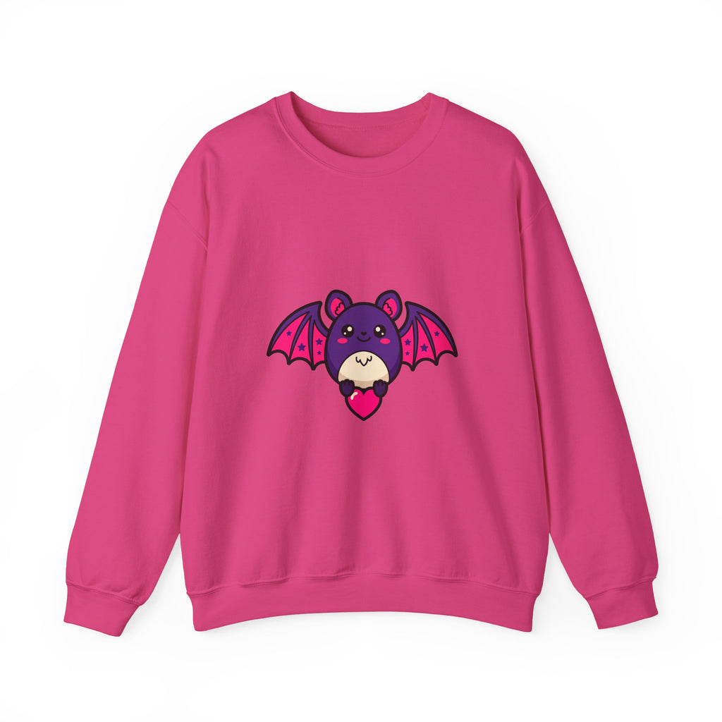 Bat with Tiny Heart Crewneck
