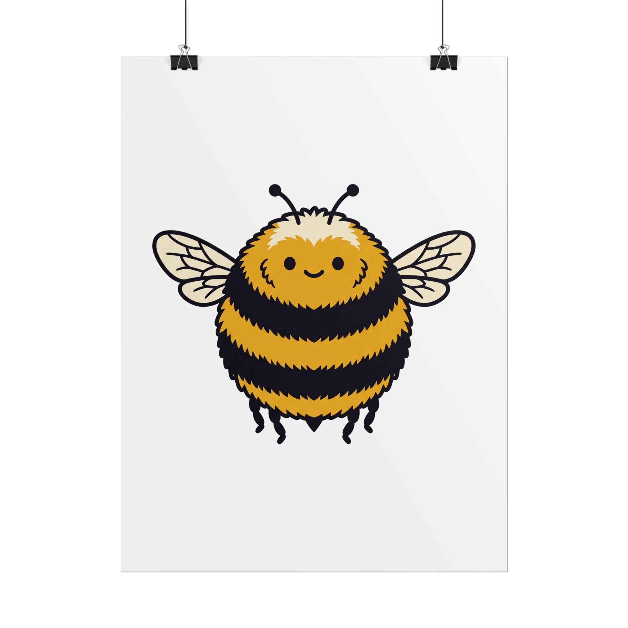 Round Bee Buddy Poster