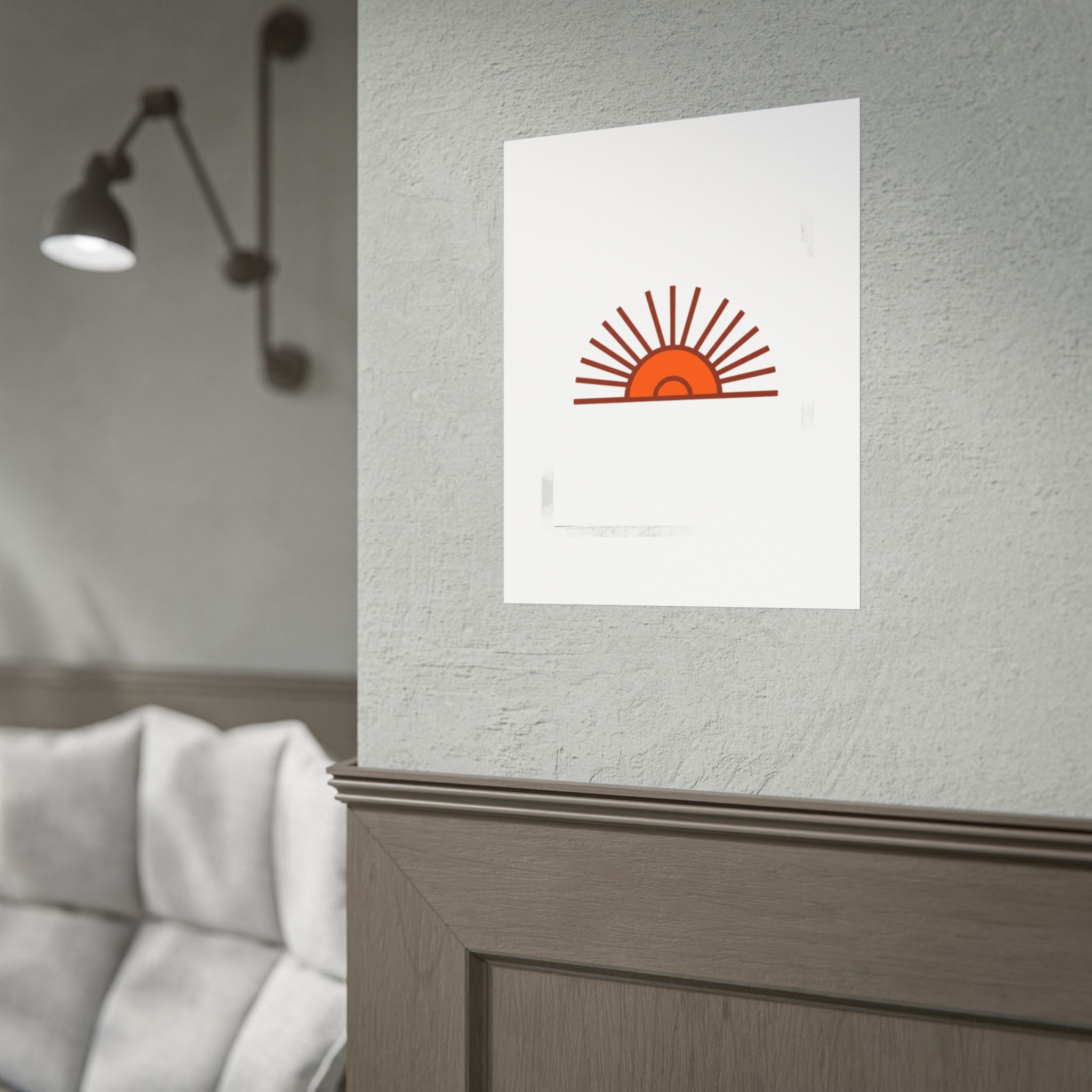 Rising Sun Rays Poster