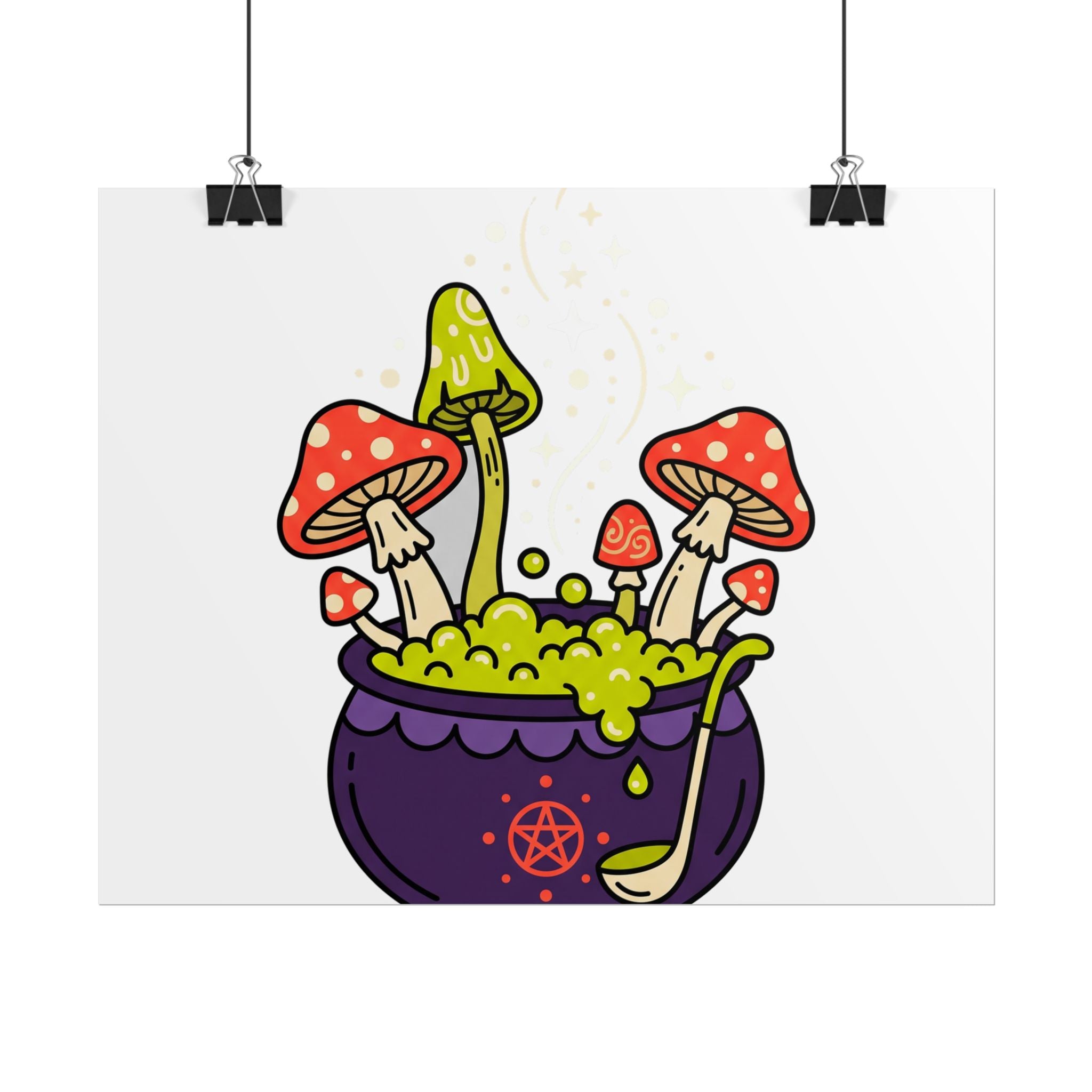 Witchy Mushroom Potion Poster