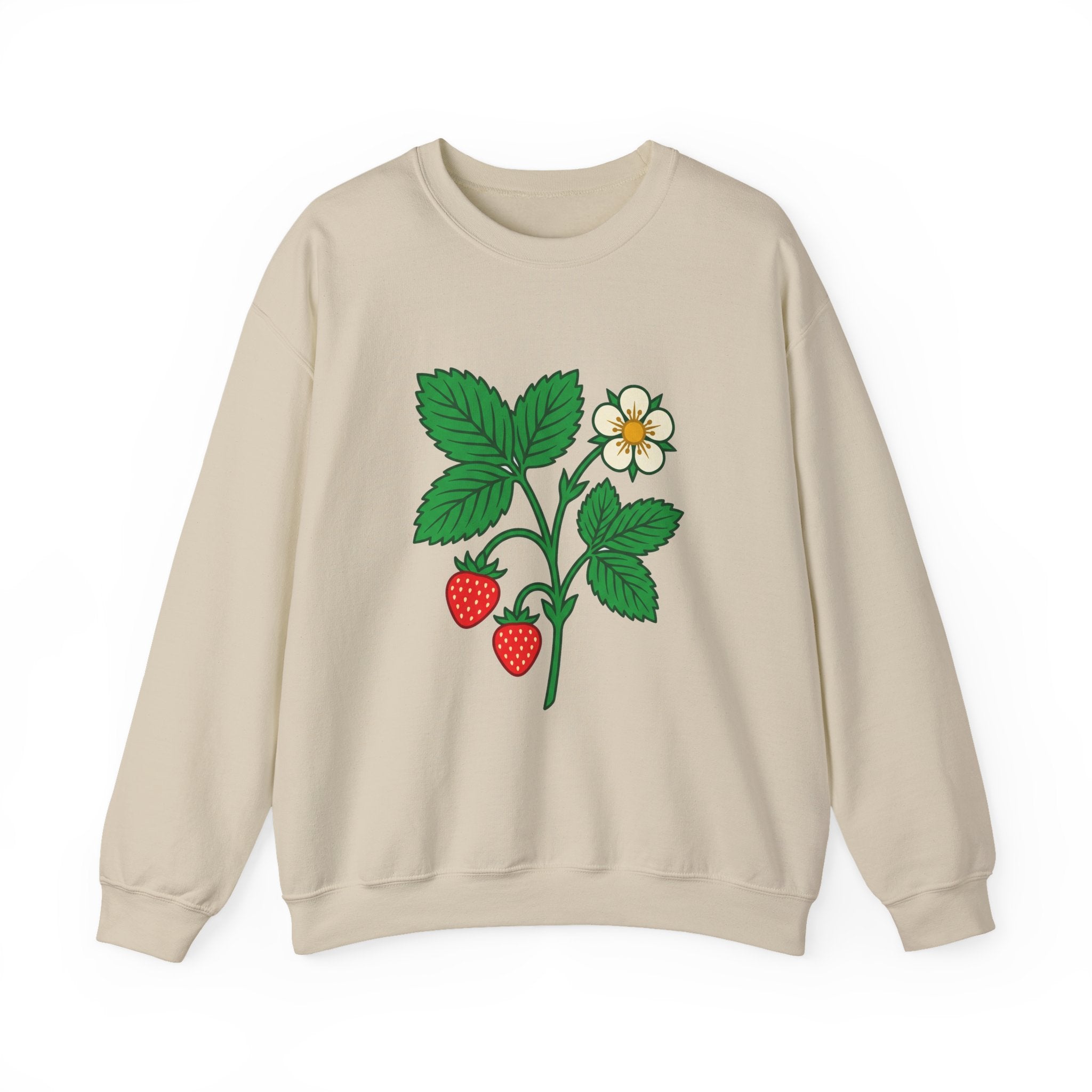 Wild Strawberry Sprig Crewneck