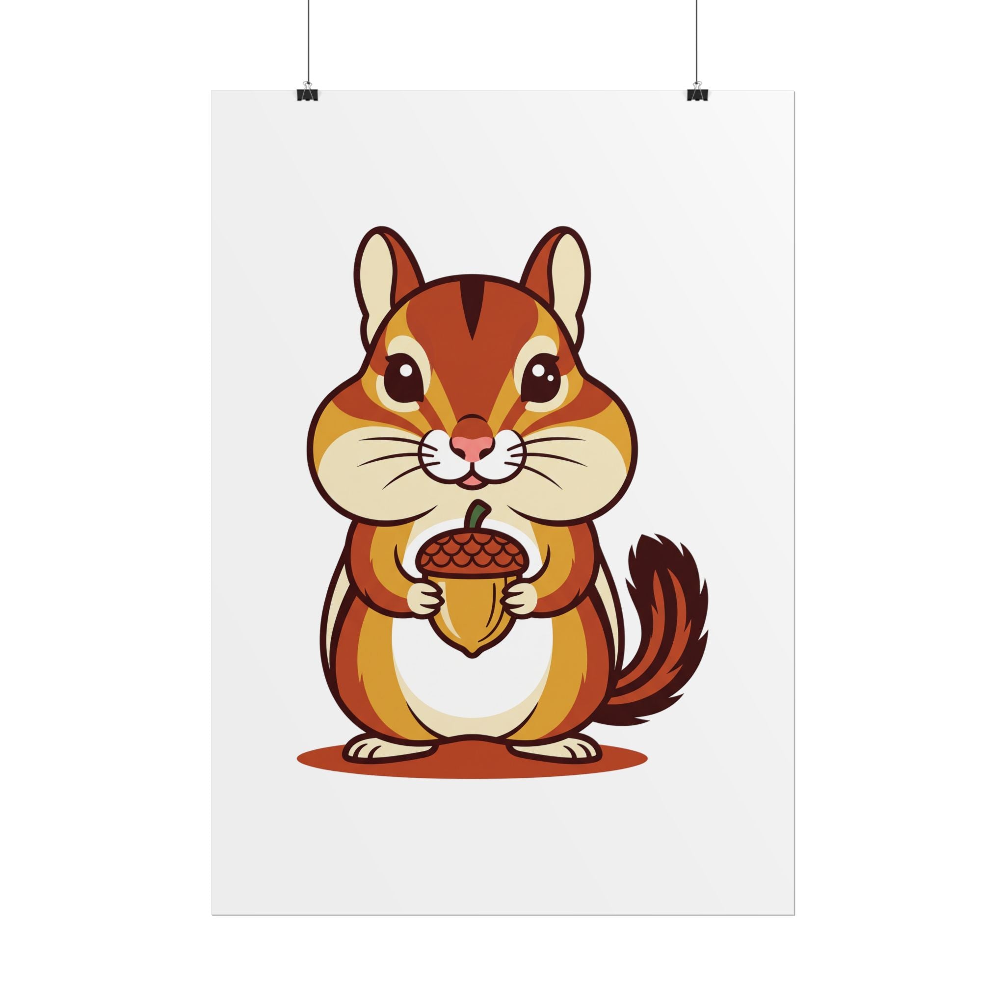 Chipmunk with Acorn Poster
