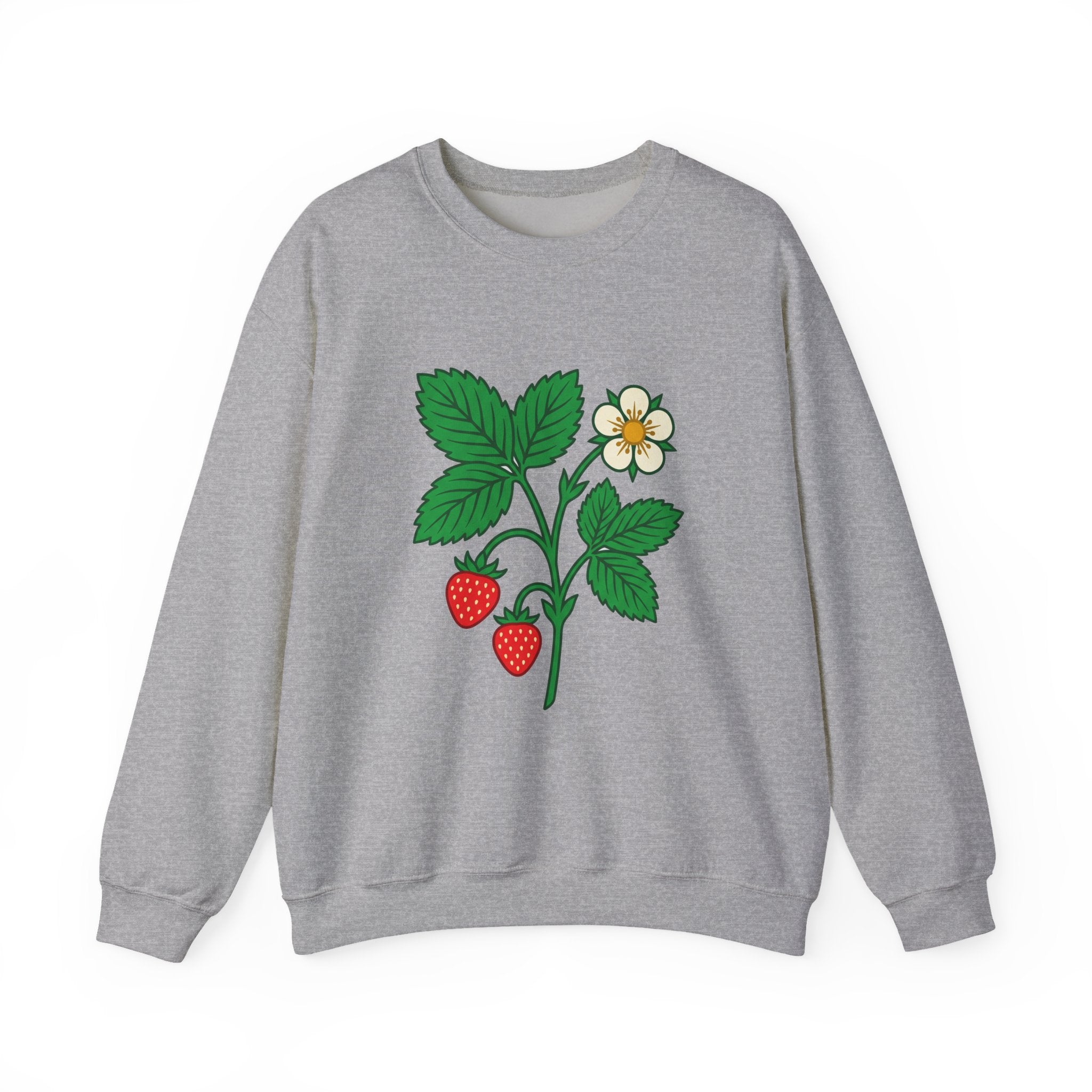 Wild Strawberry Sprig Crewneck