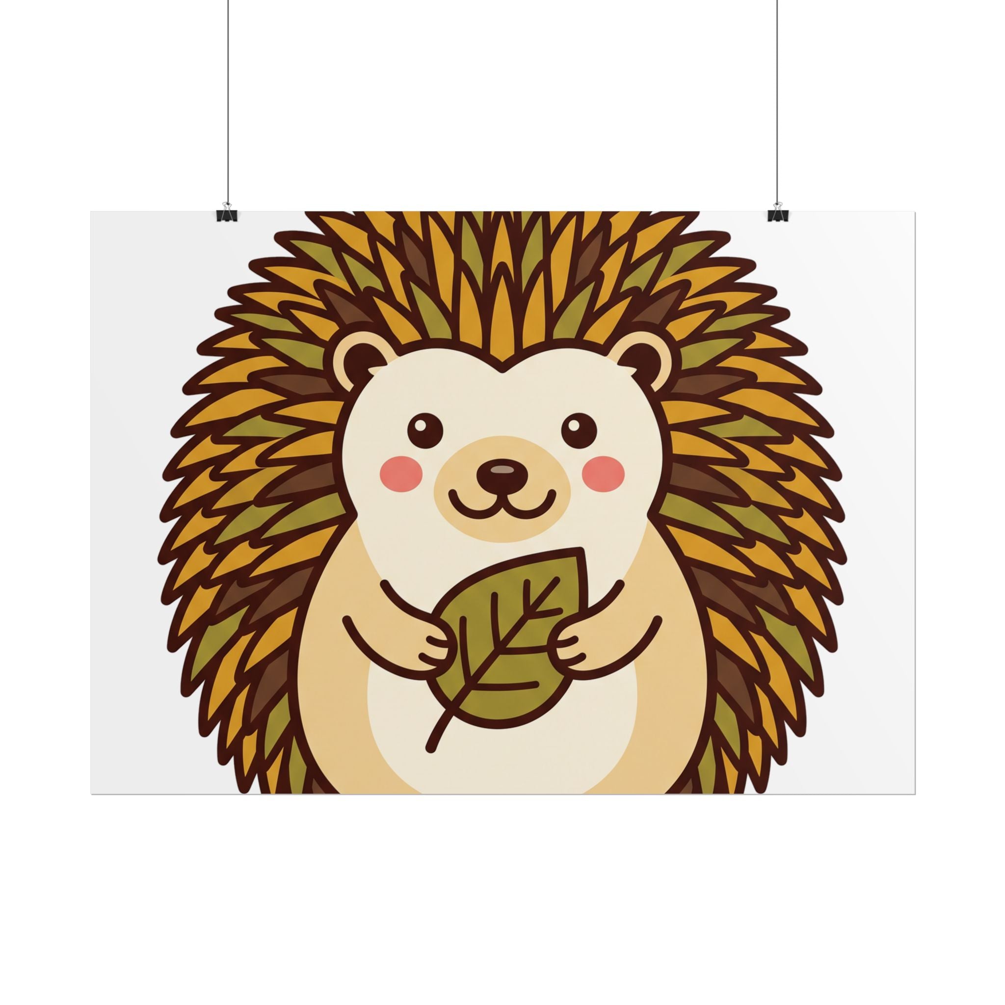 Chubby Hedgehog Poster