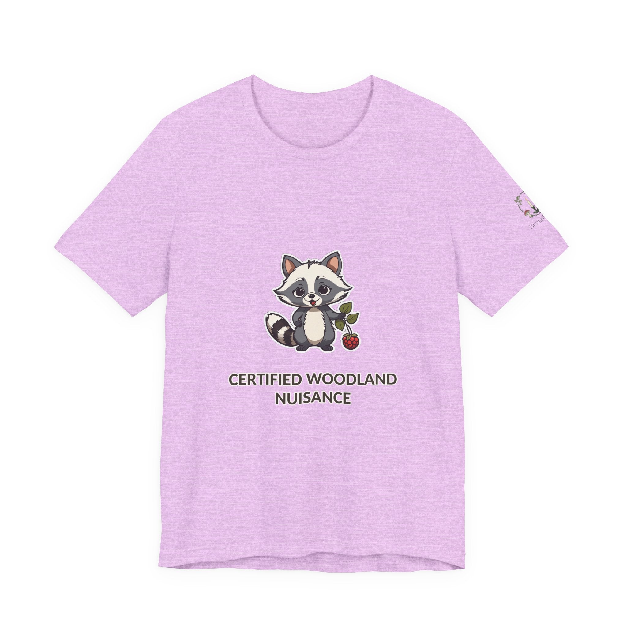 Certified Woodland Nuisance Tee — Cute Raccoon Graphic T-Shirt
