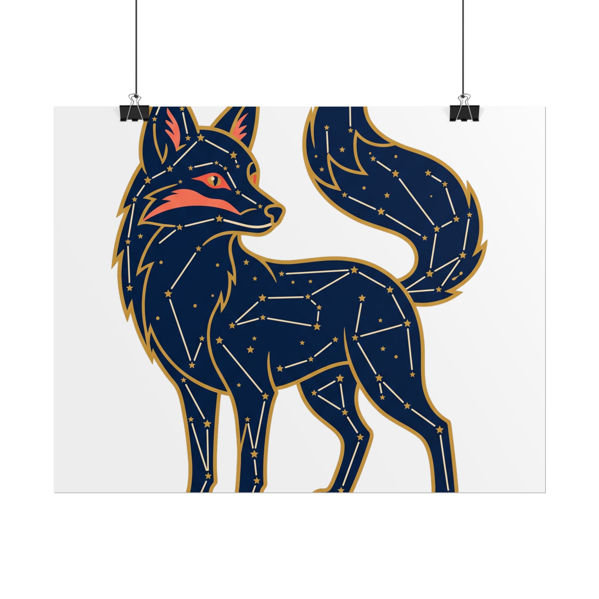 Constellation Fox Poster