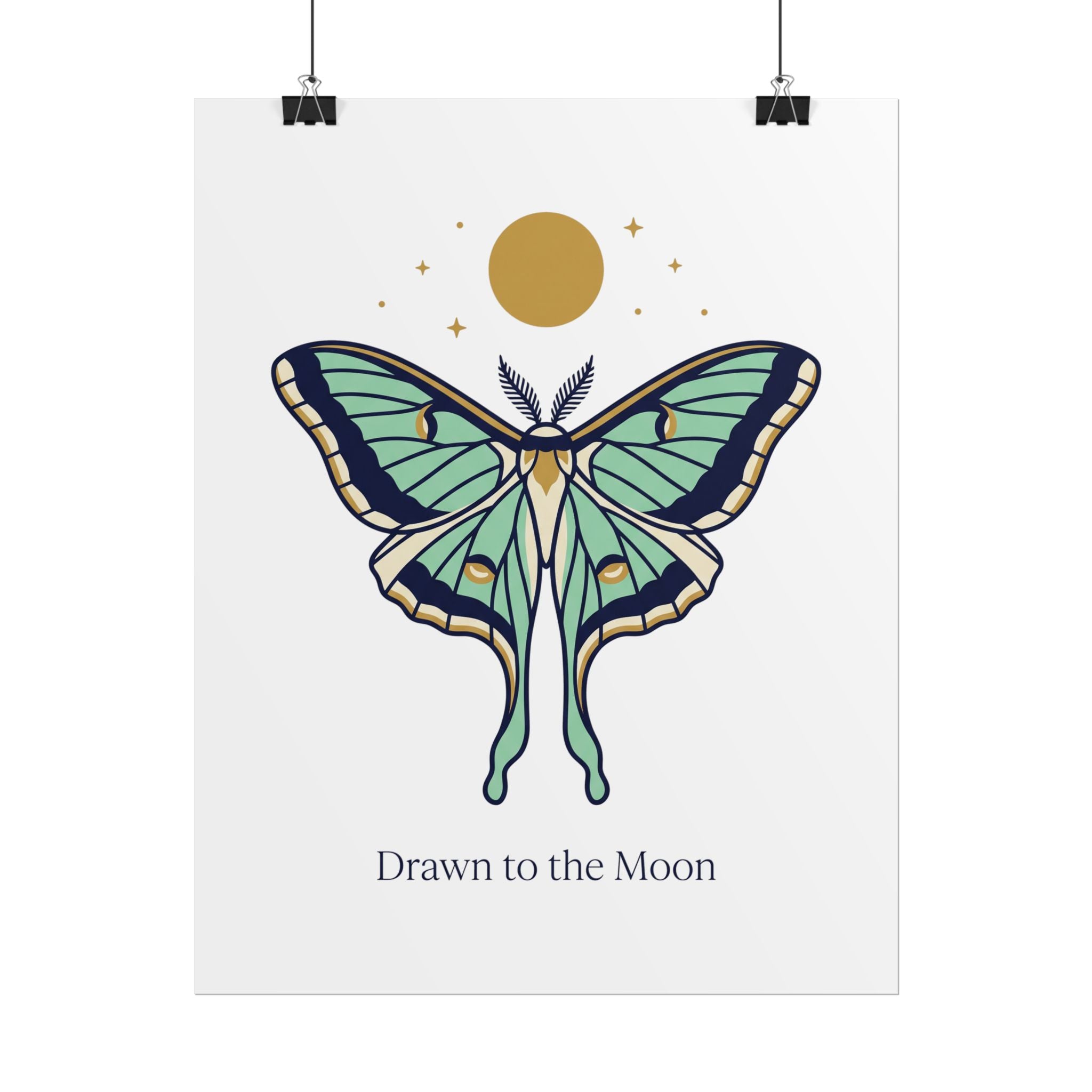 Drawn to the Moon Poster