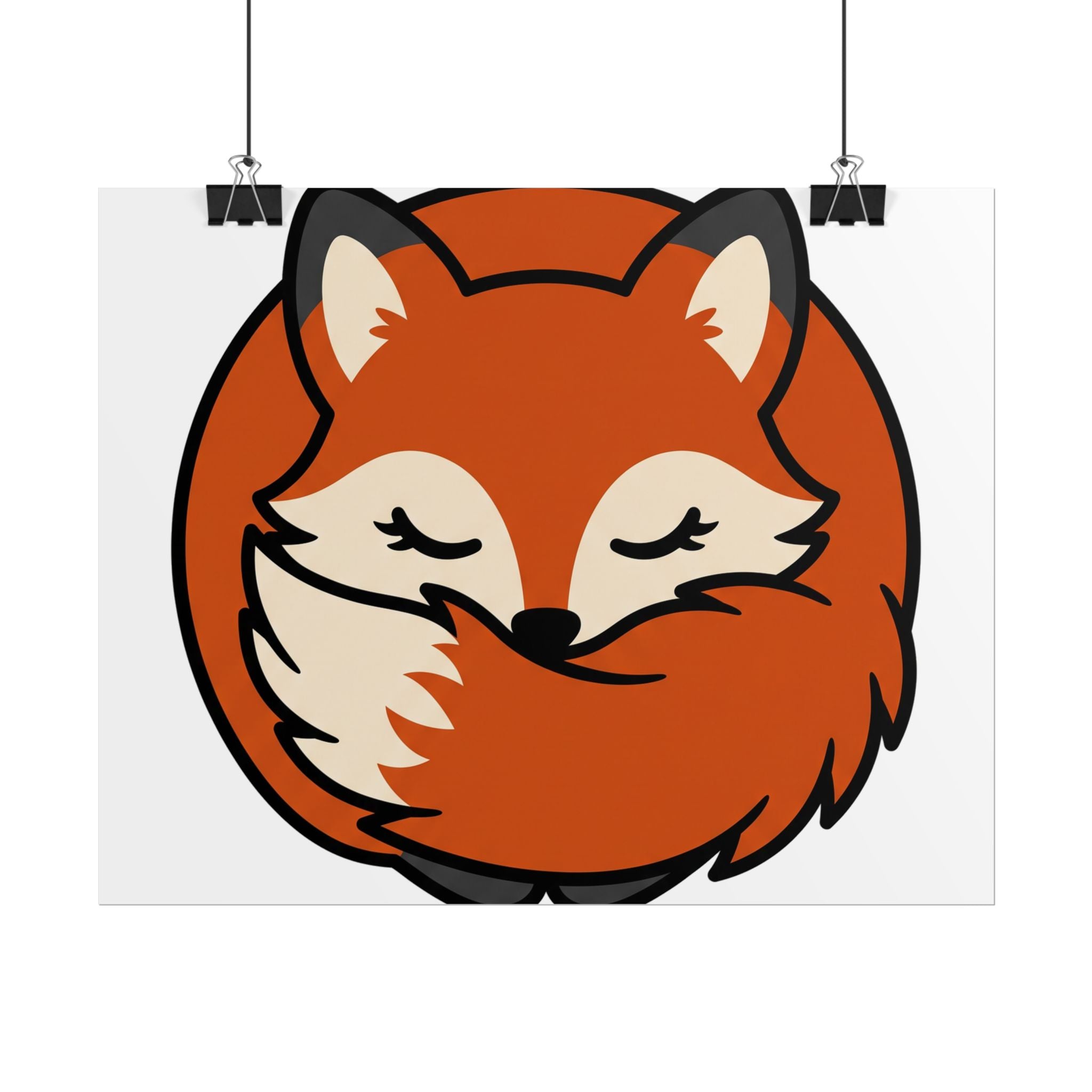 Sleepy Fox Loaf Poster