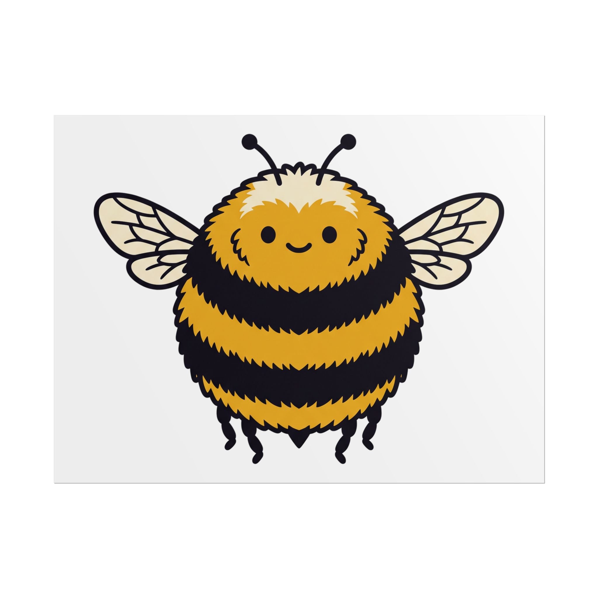 Round Bee Buddy Poster