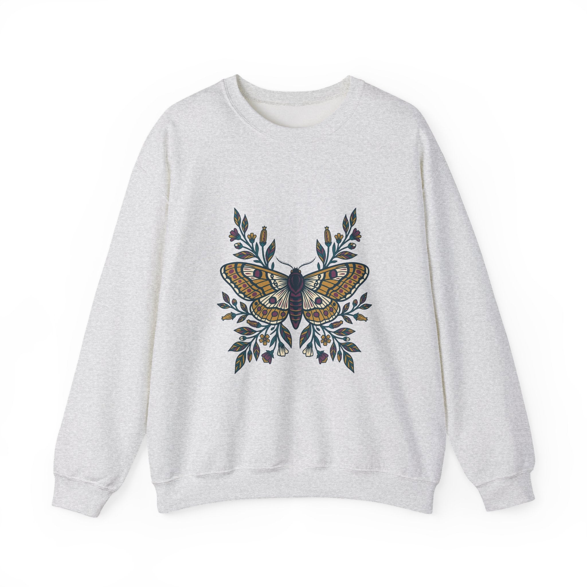 Botanical Moth and Flora Crewneck