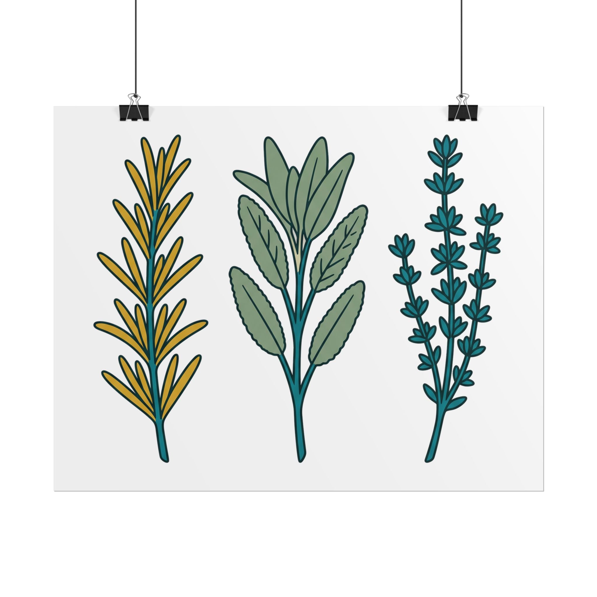 Herb Sprig Set Poster