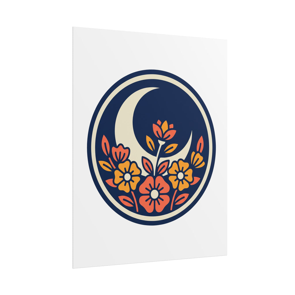Night Garden Circle Poster