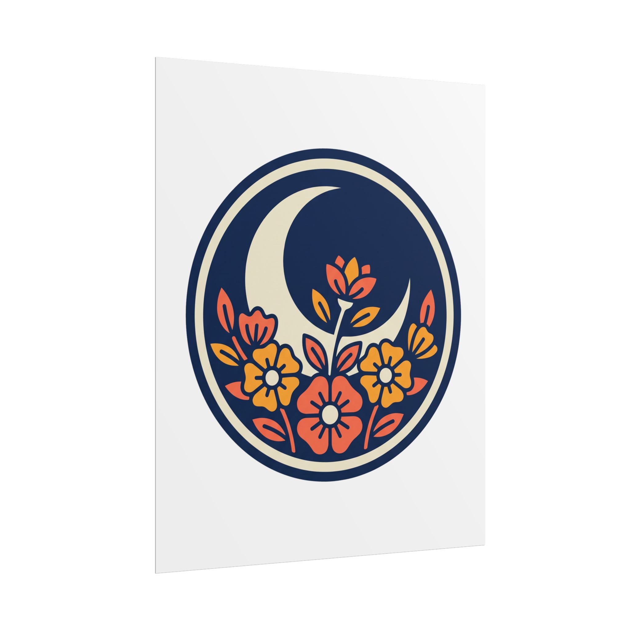Night Garden Circle Poster