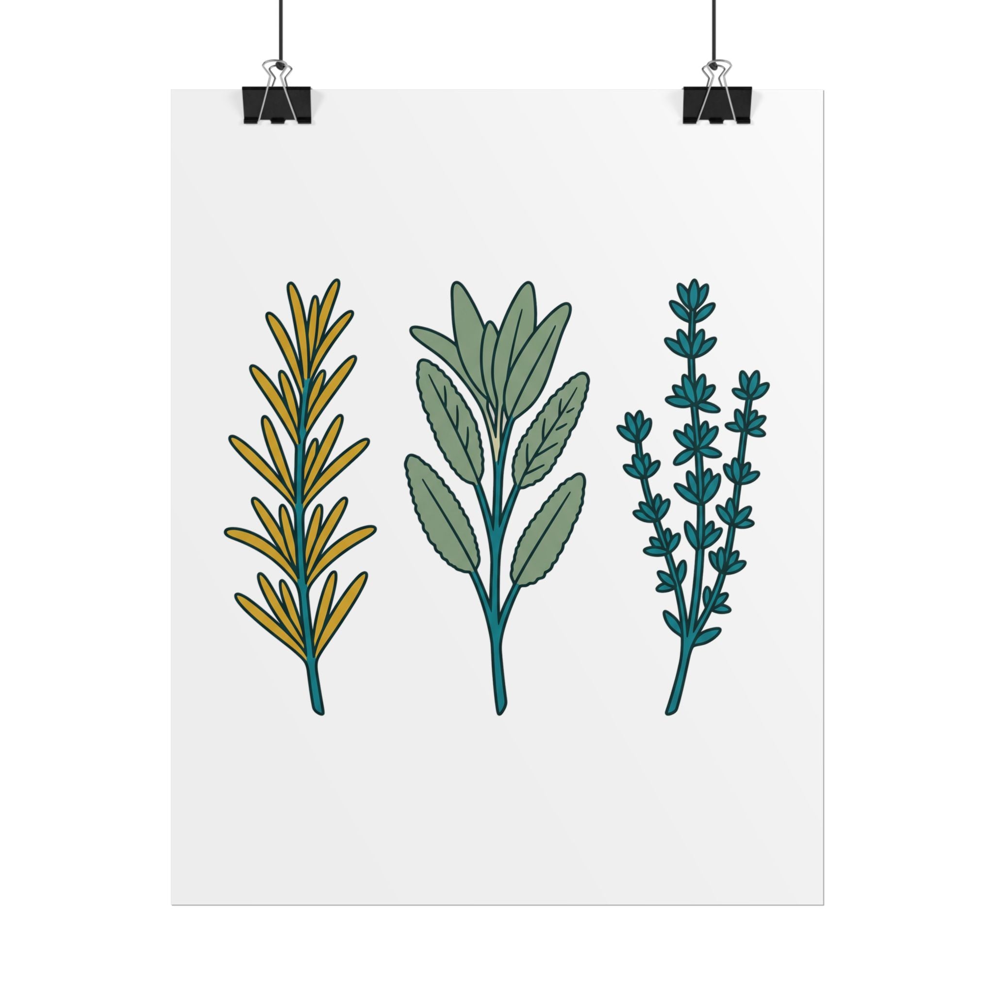 Herb Sprig Set Poster