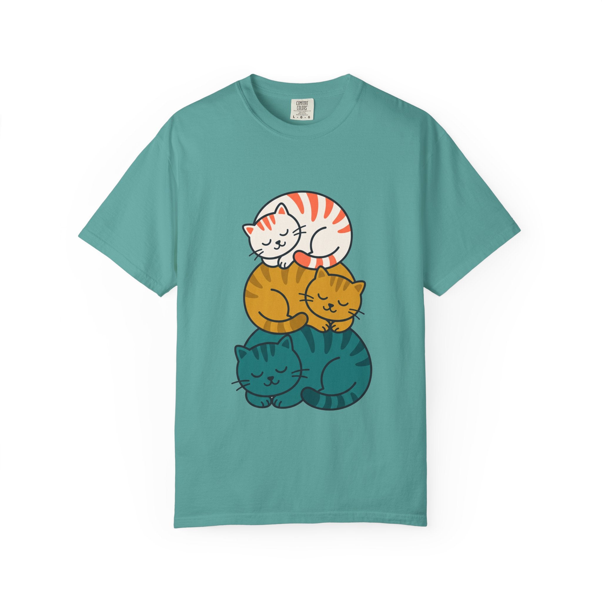 Sleepy Cat Stack Tee