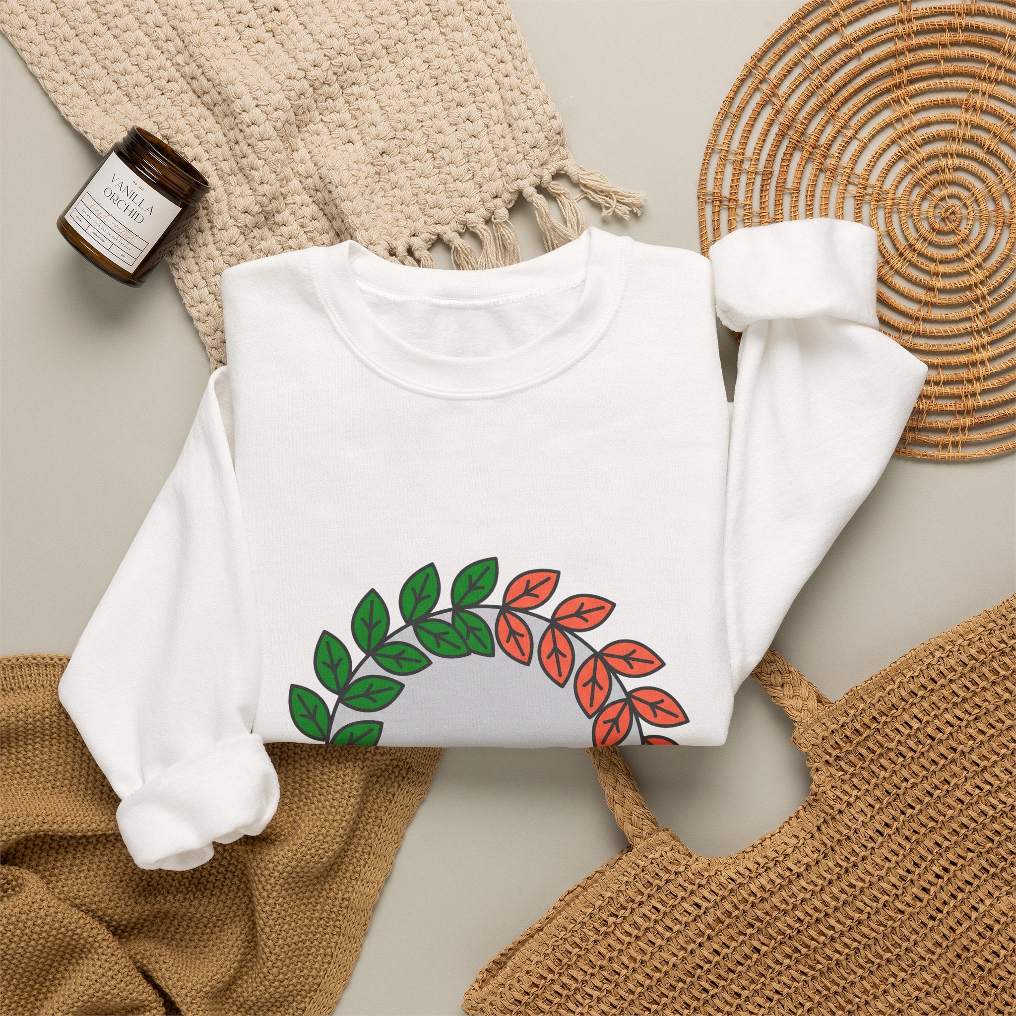 Leaf Wreath Crewneck