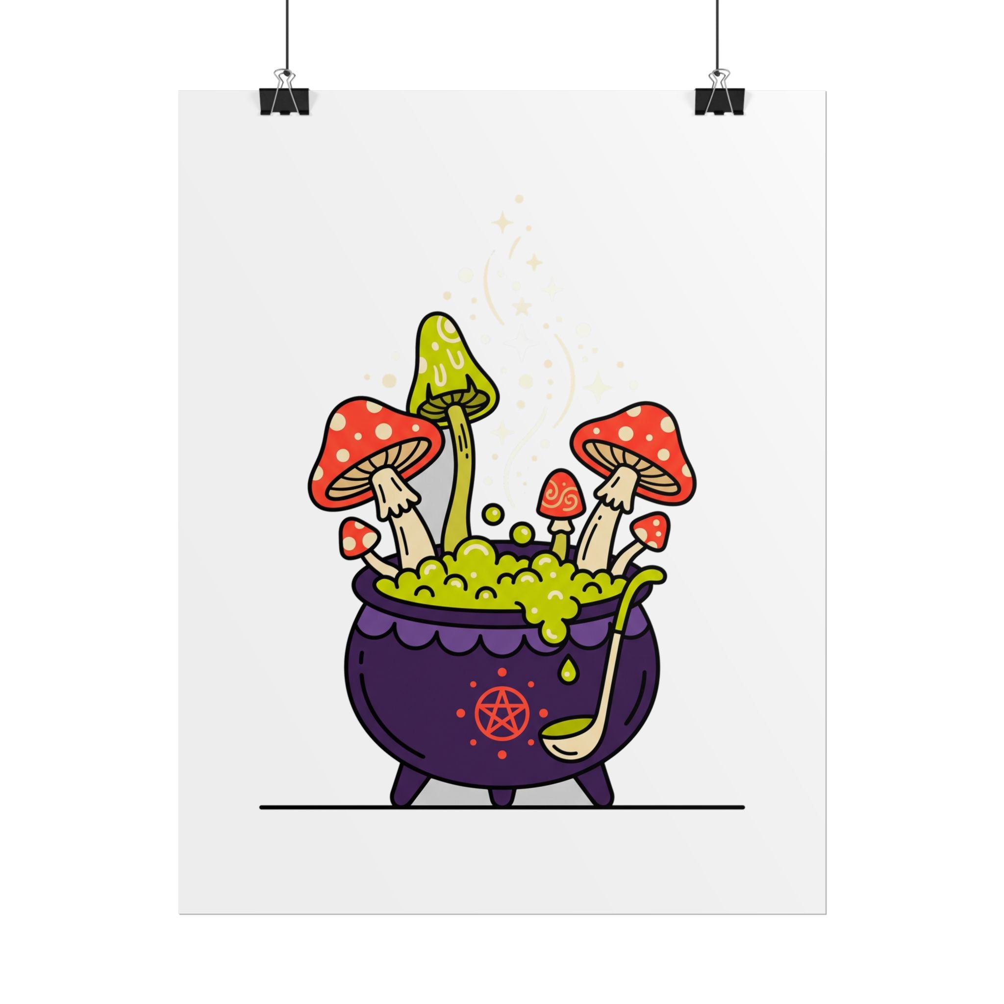 Witchy Mushroom Potion Poster