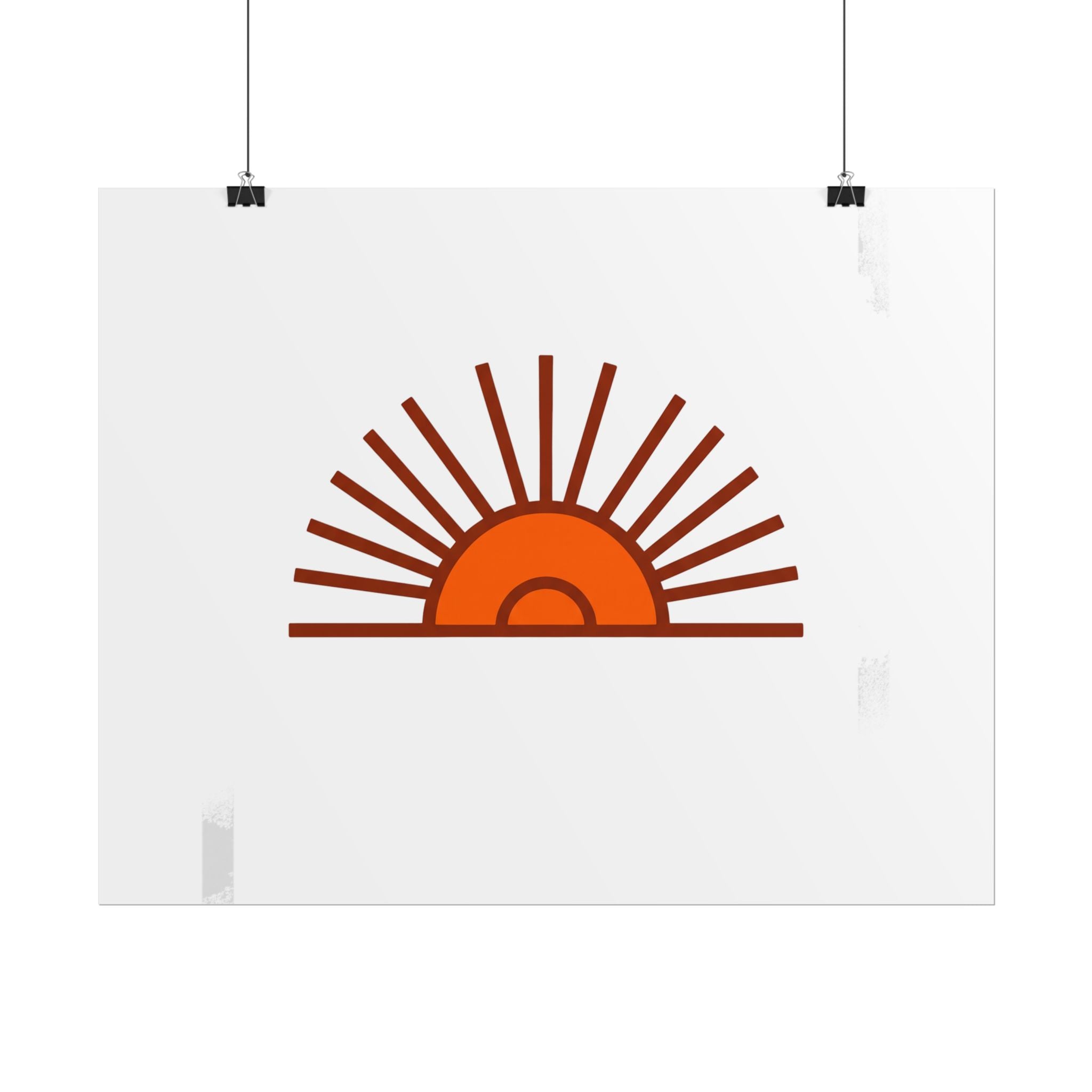 Rising Sun Rays Poster