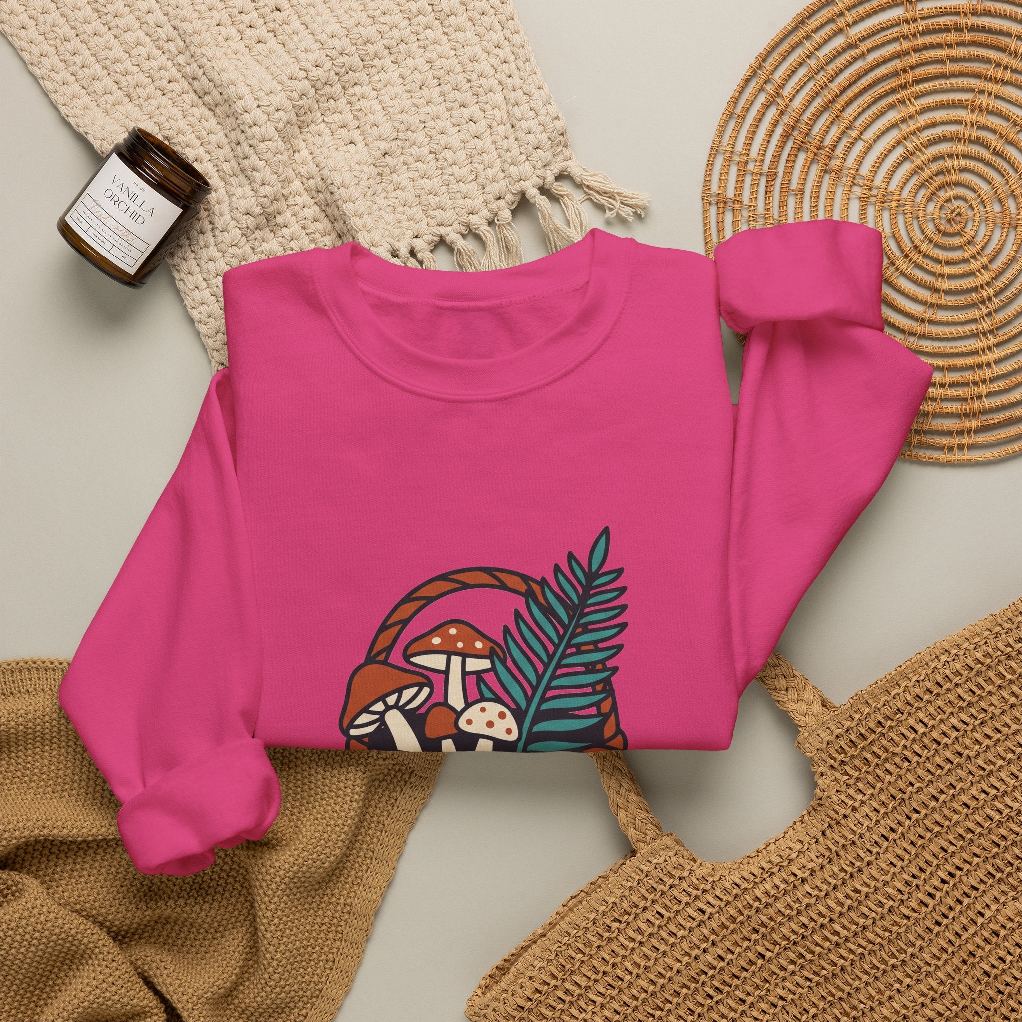 Just Here for the Mushrooms Crewneck