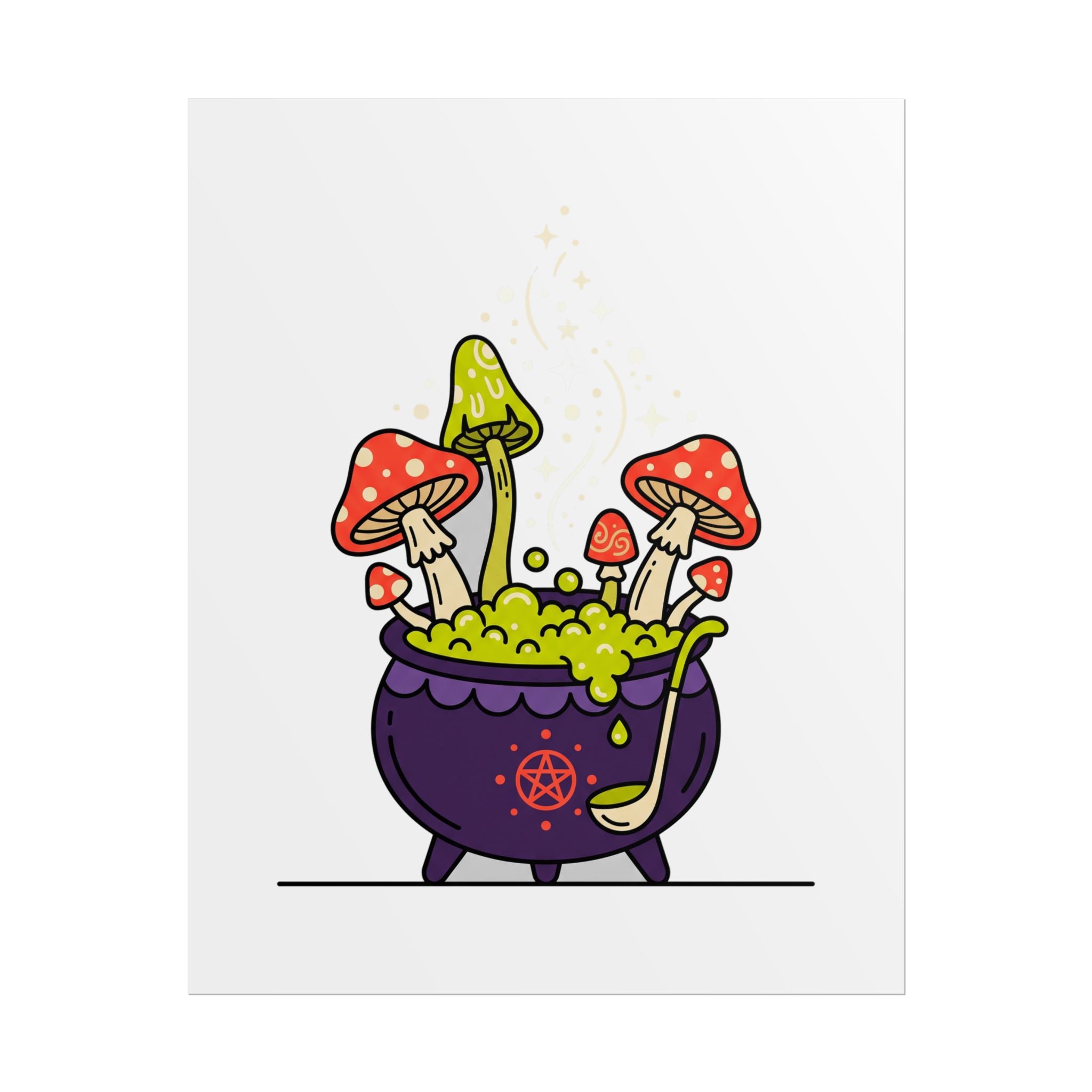 Witchy Mushroom Potion Poster