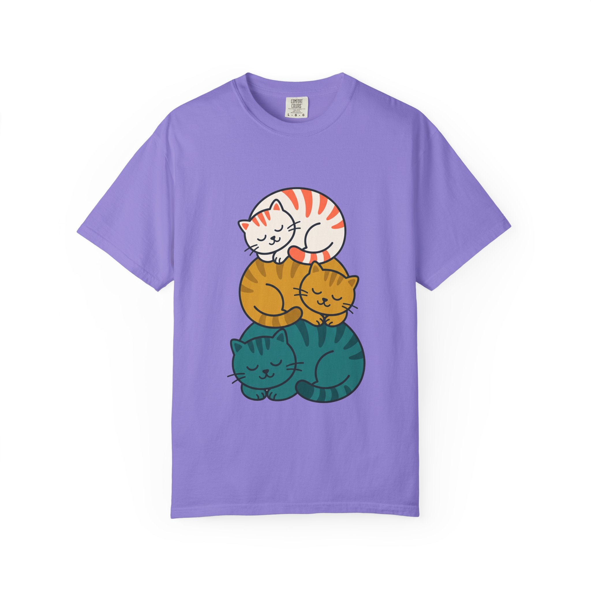 Sleepy Cat Stack Tee