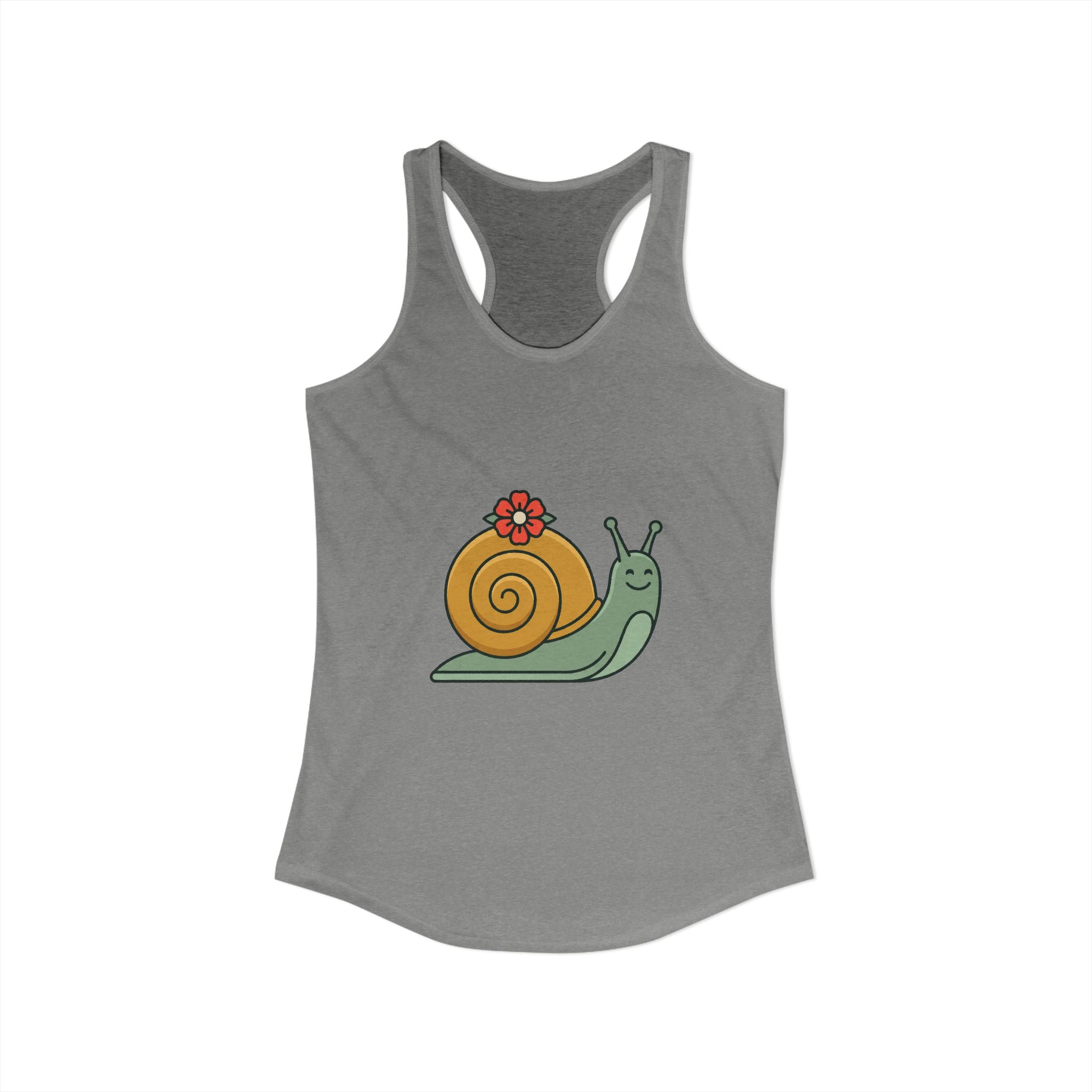 Snail with Flower Shell Tank Top