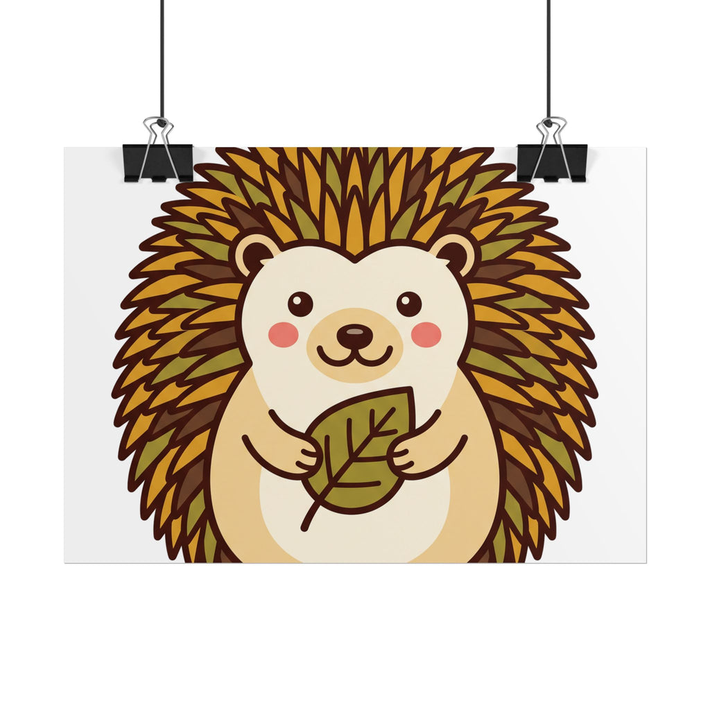 Chubby Hedgehog Poster