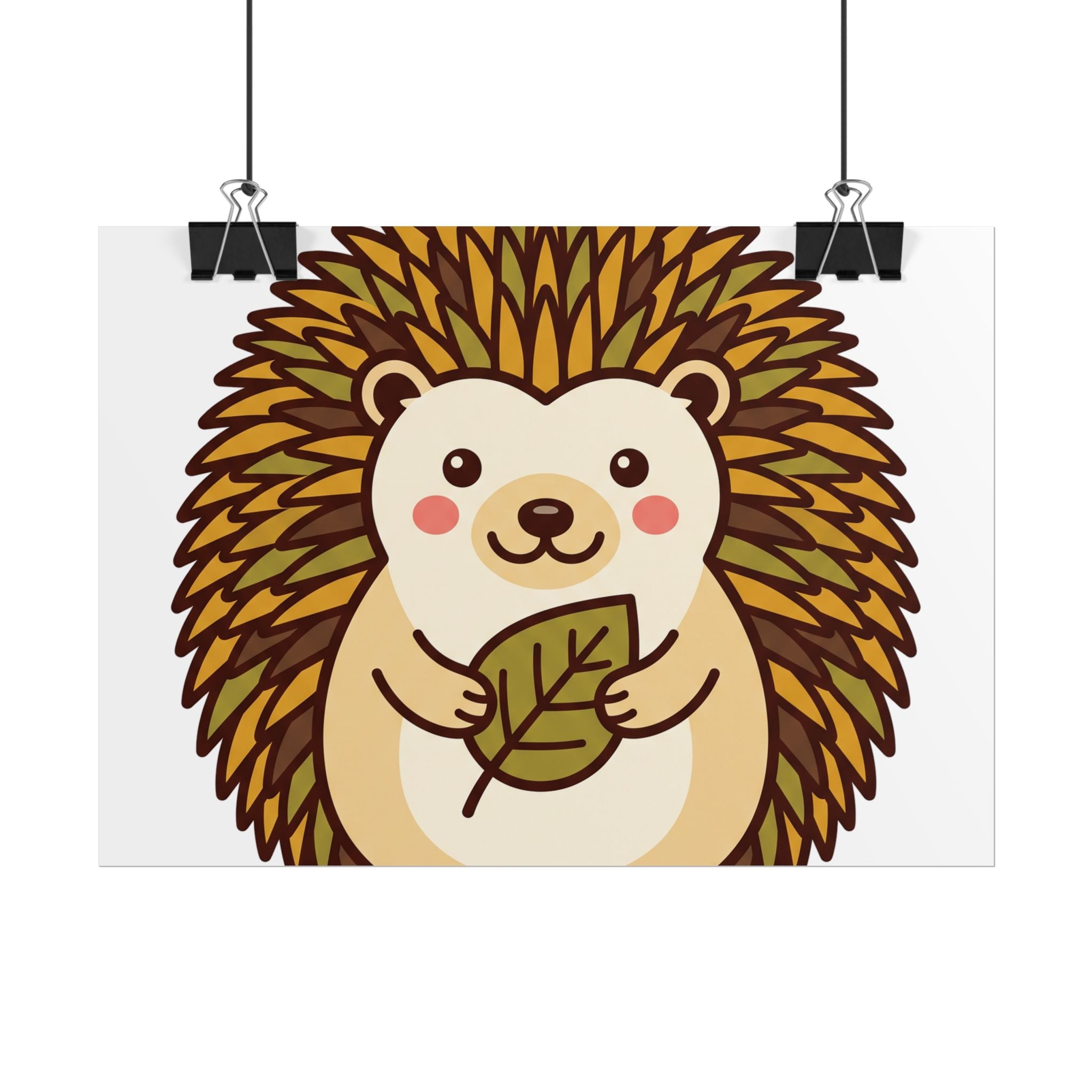 Chubby Hedgehog Poster