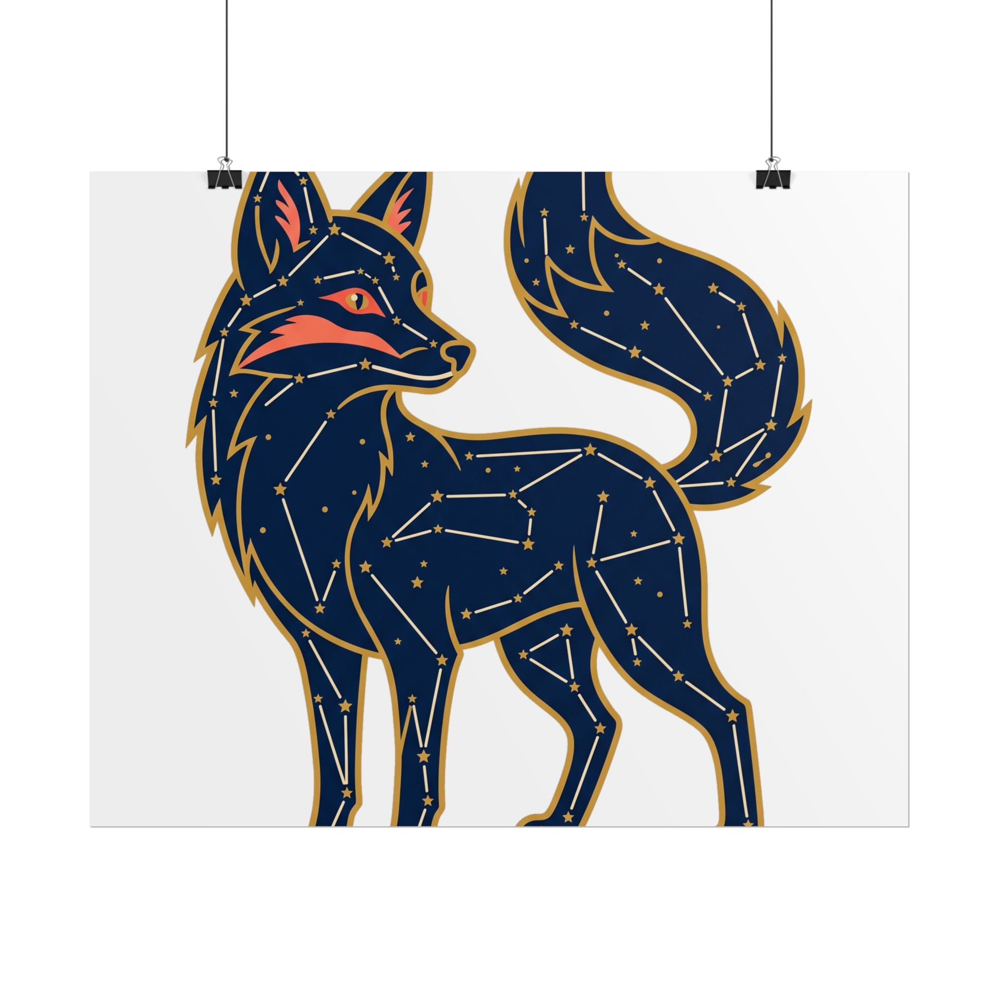 Constellation Fox Poster